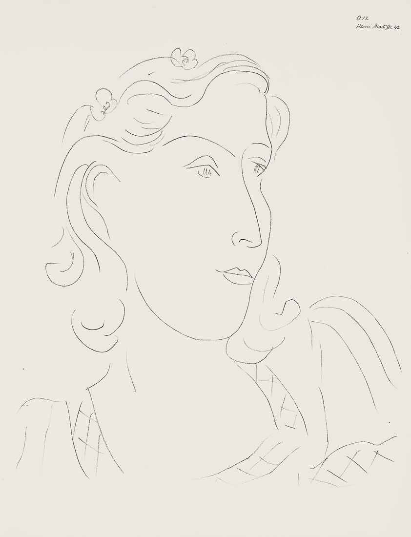 Henri Matisse, Serie O, var. 12 (Duthuit 9), Henri Matisse, Dessins, Themes et variations, Limited (1 of 4)