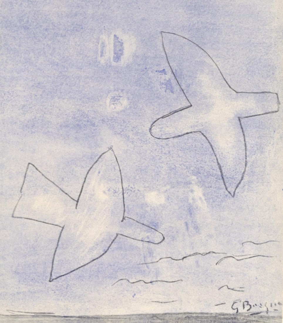 Georges Braque, Les oiseaux, XXe siecle, Limited Edition Lithograph (1 of 4)