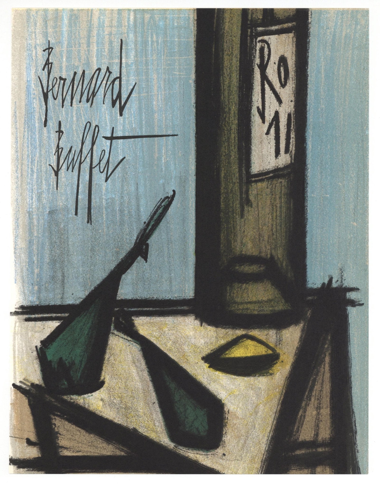Bernard Buffet, Nature morte a la bouteille, Lithographs 1952-1966, Limited Edition Lithograph - 4