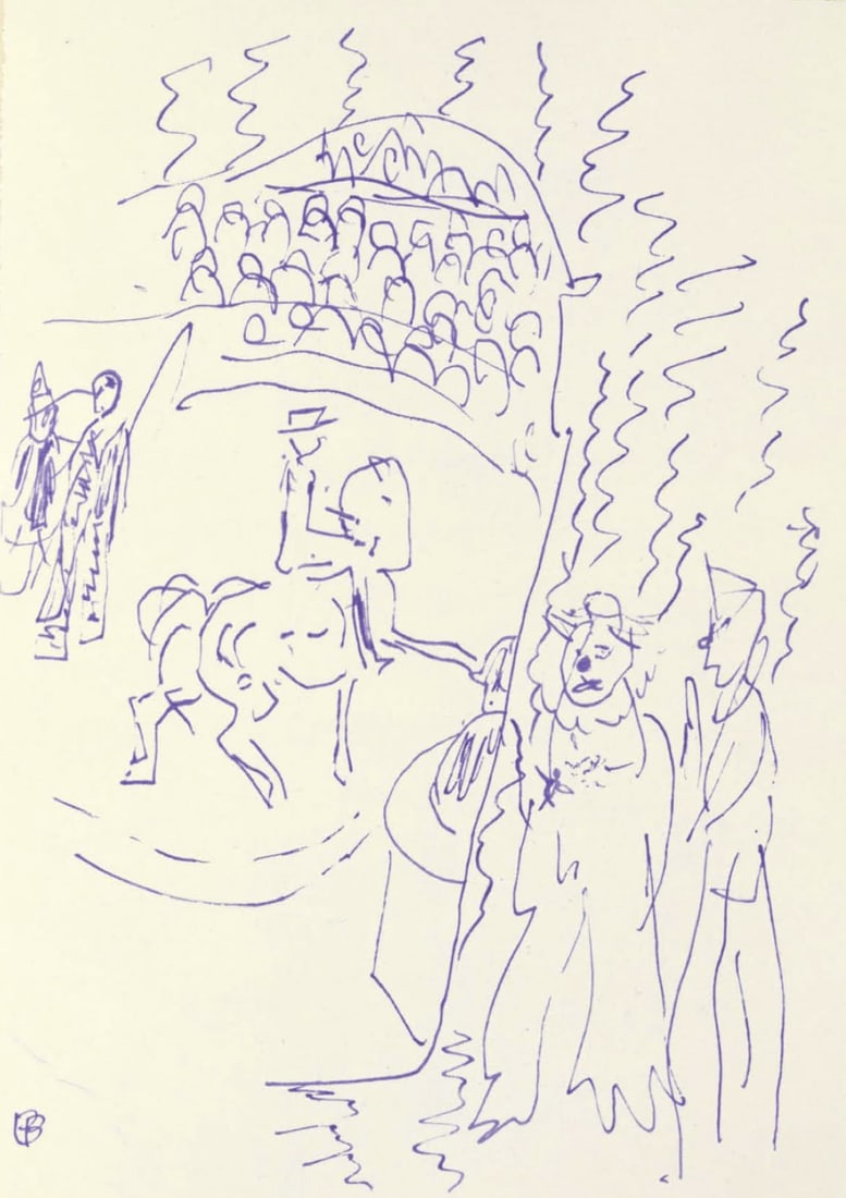 Pierre Bonnard, Composition (Terrasse 54), Pierre Bonnard Correspondences, Limited Edition: Lithograph on velin d'Arches paper, mounted on velin d'Arches supporting sheet, as issued. Inscription: Unsigned and unnumbered. Paper Size: 12 x 8.5 inches. Excellent condition. Notes: From the album