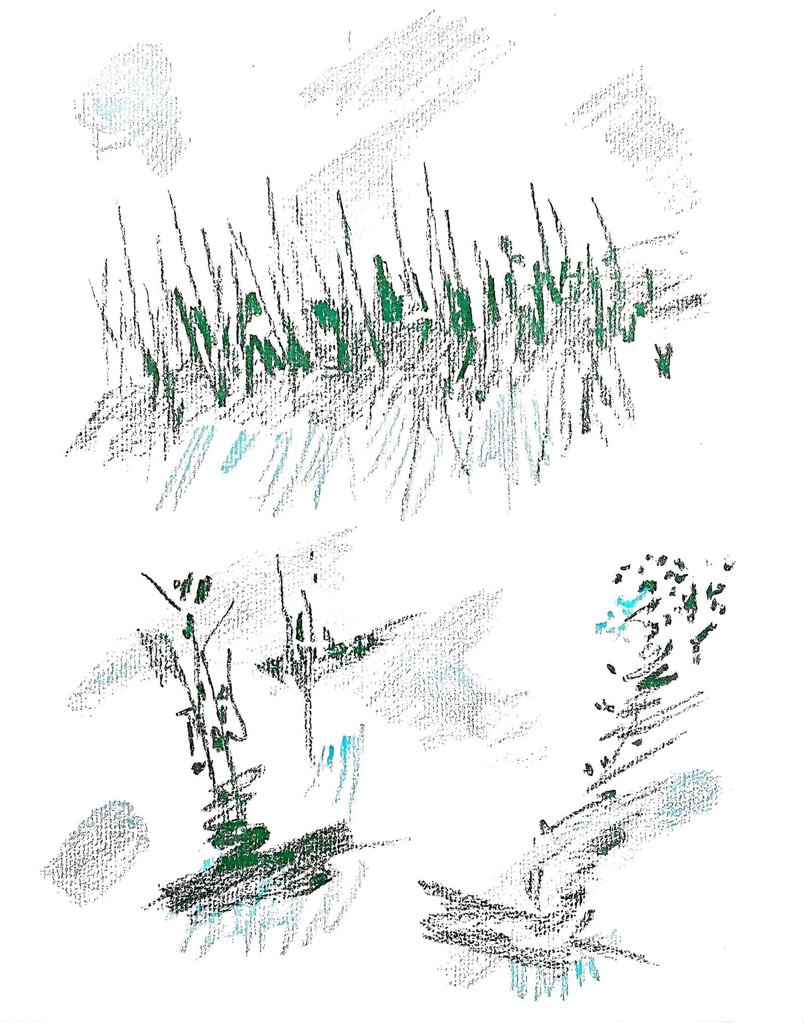 Andre Masson, Composition, Poemes insoumis, Limited Edition Lithograph: Lithograph on velin de Rives paper. Paper size: 12.6 x 10.039 inches. Excellent condition. Inscription: unsigned and unnumbered, as issued. Notes: From the folio, Poemes insoumis, 1963. Published by M