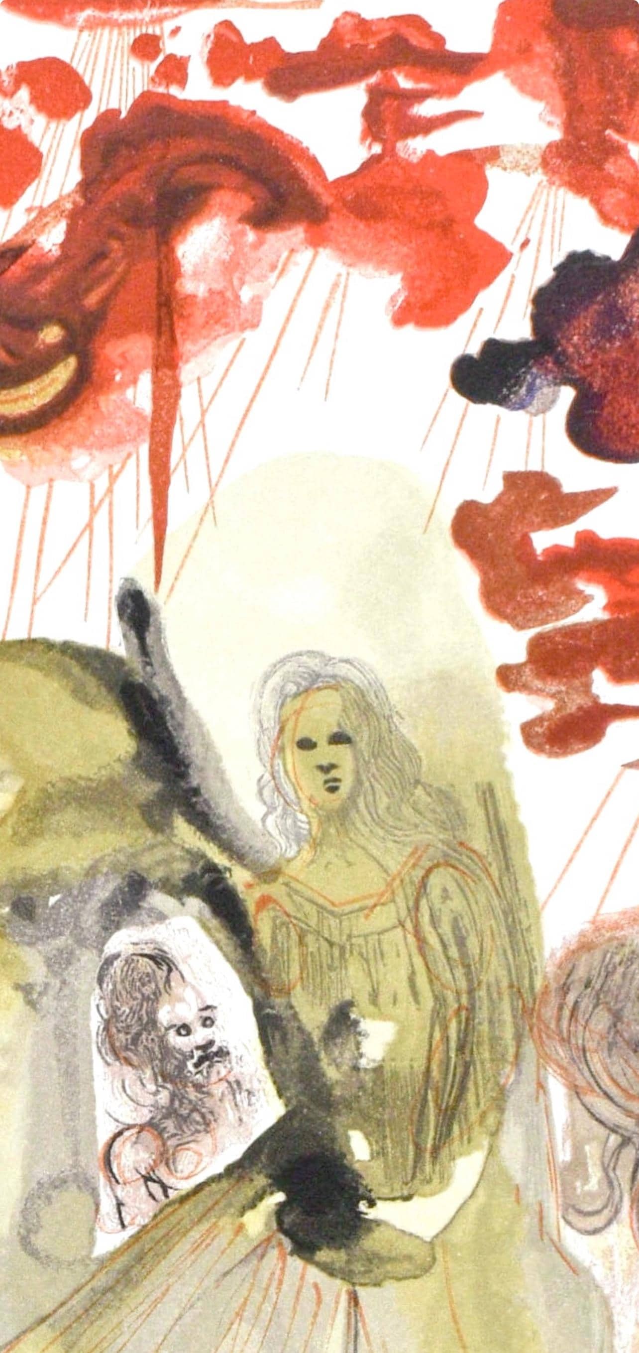 Salvador Dali, Le Purgatoire XXVIII (Michler/Lopsinger 1039-1138; Field 189-200), La Divine Comedie, - 2