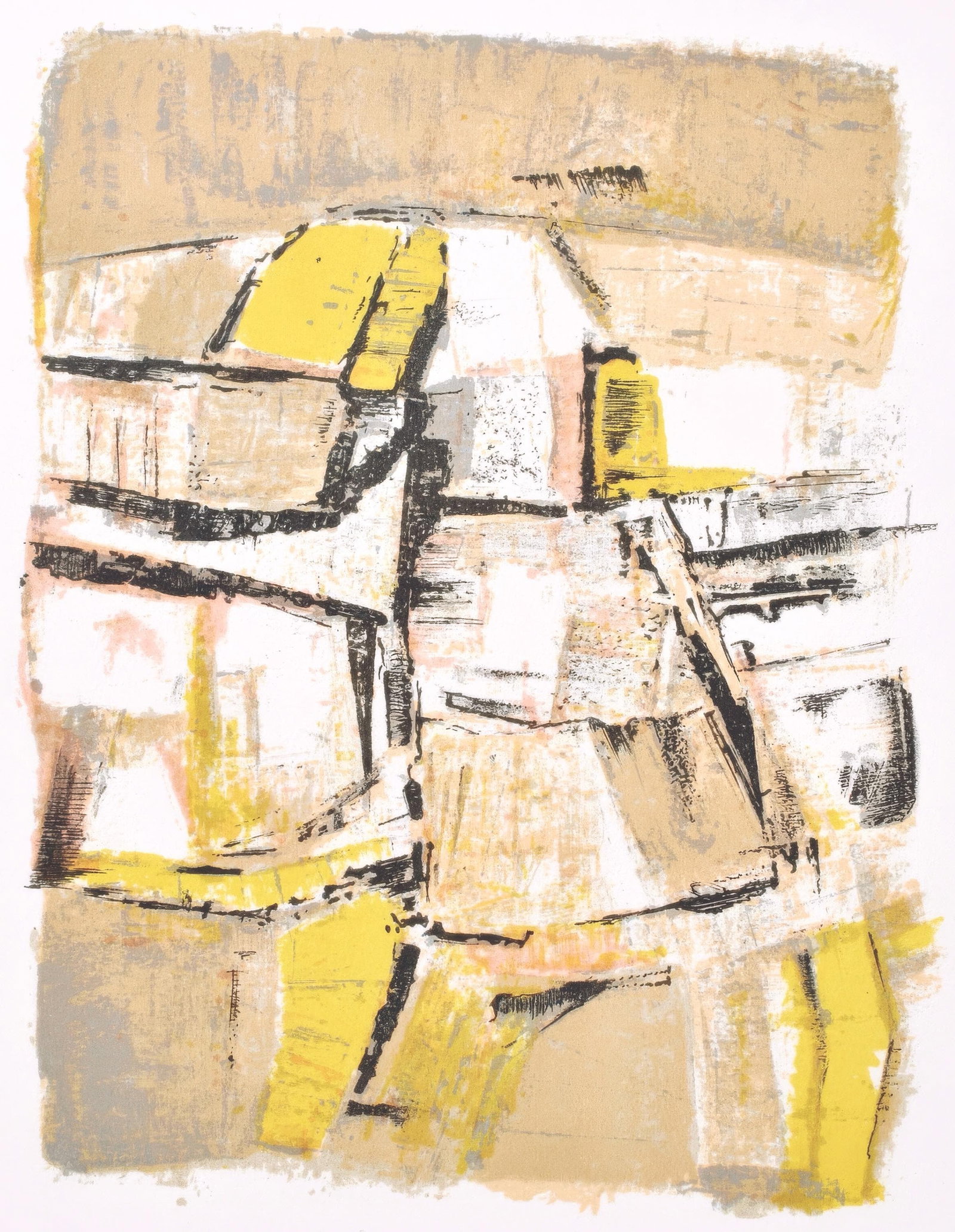 Orlando Pelayo, Composition, Œuvres completes d'Albert Camus, Limited Edition Lithograph (1 of 4)