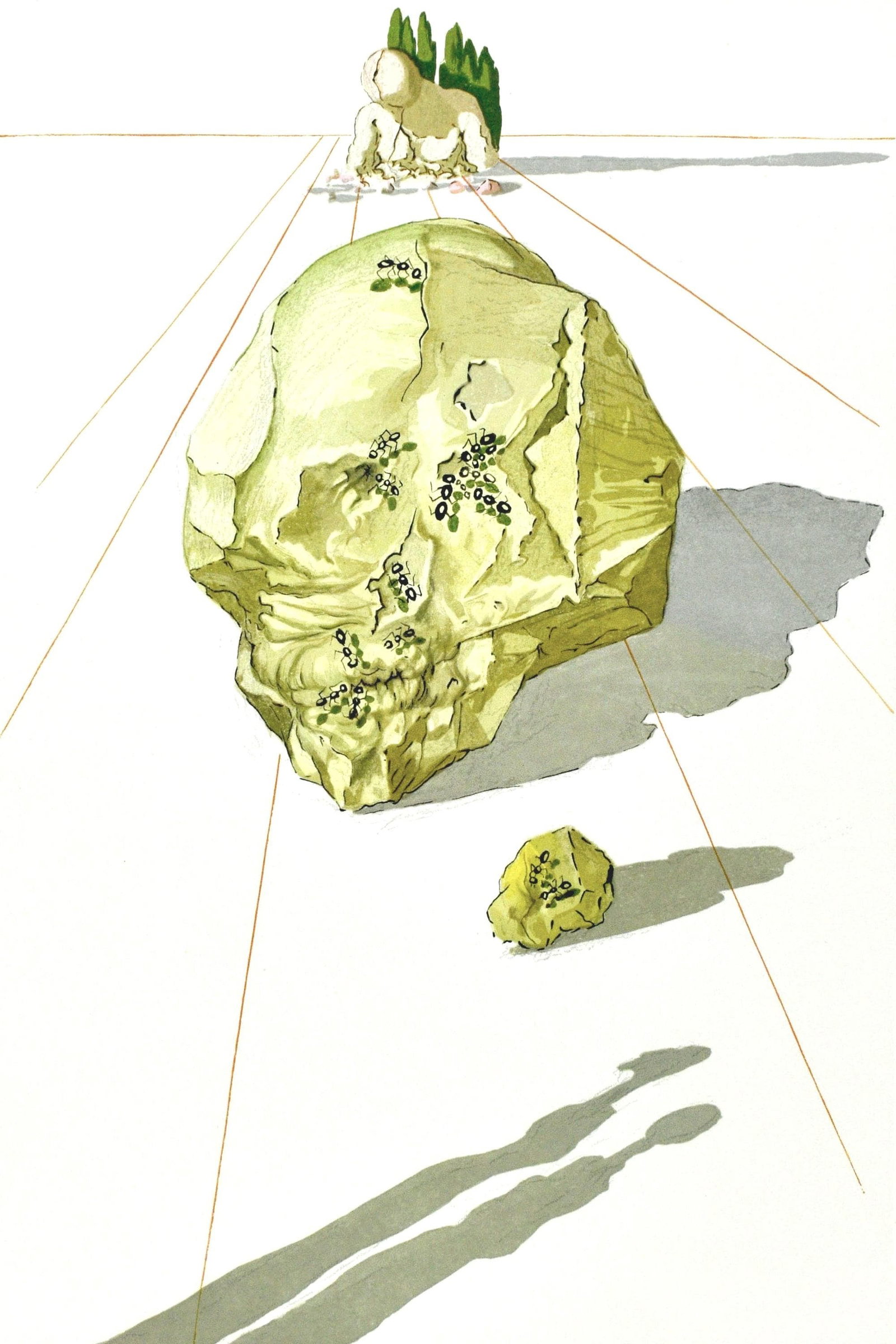 Salvador Dali, Inferno XXIII (Michler/Lopsinger 1039-1138; Field 189-200), La Divina Commedia, (1 of 4)