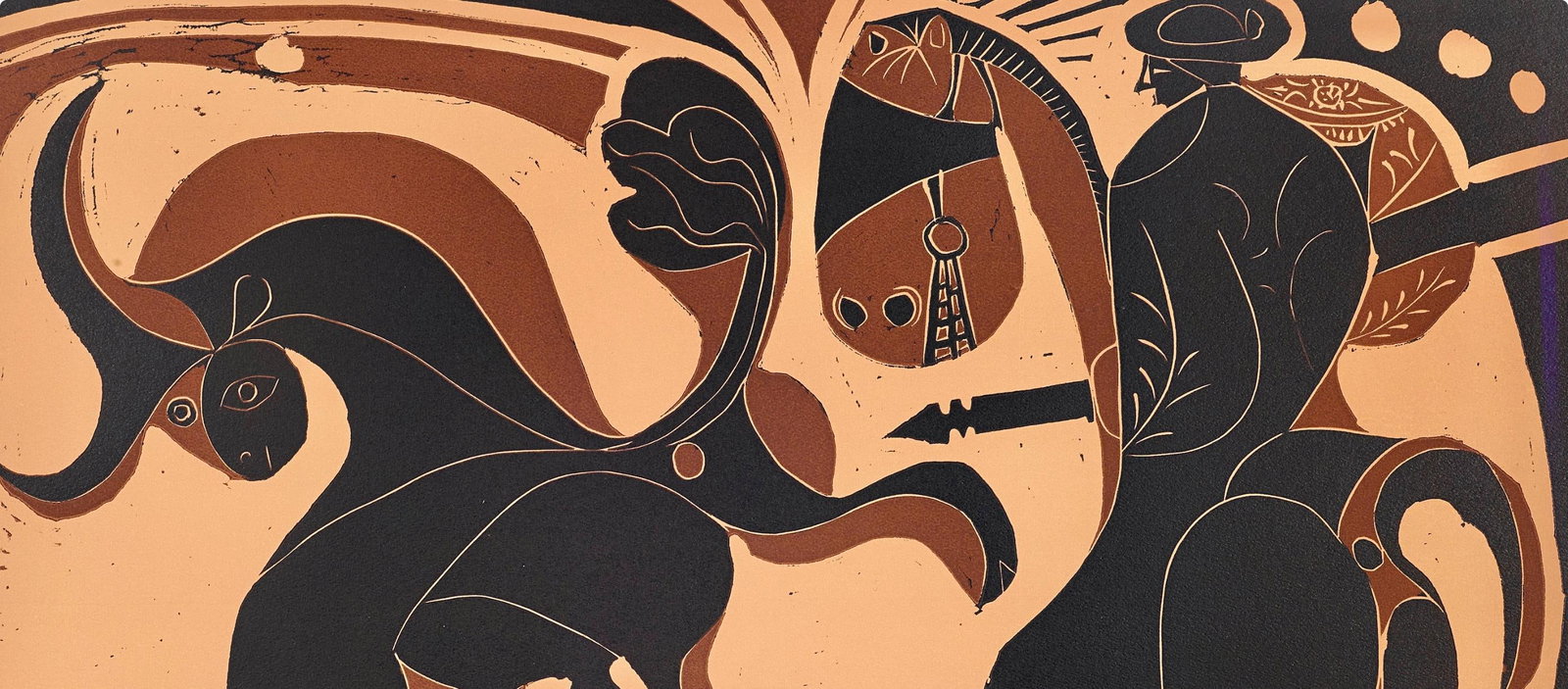 Pablo Picasso, Apres le pique (Orozco 214), Grabados al linoleo, Limited Edition Linocut - 2