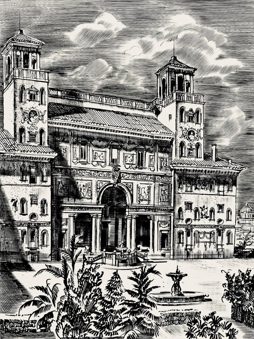 Albert Decaris, Composition, Portrait de A. Decaris, Limited Edition Engraving (1 of 4)