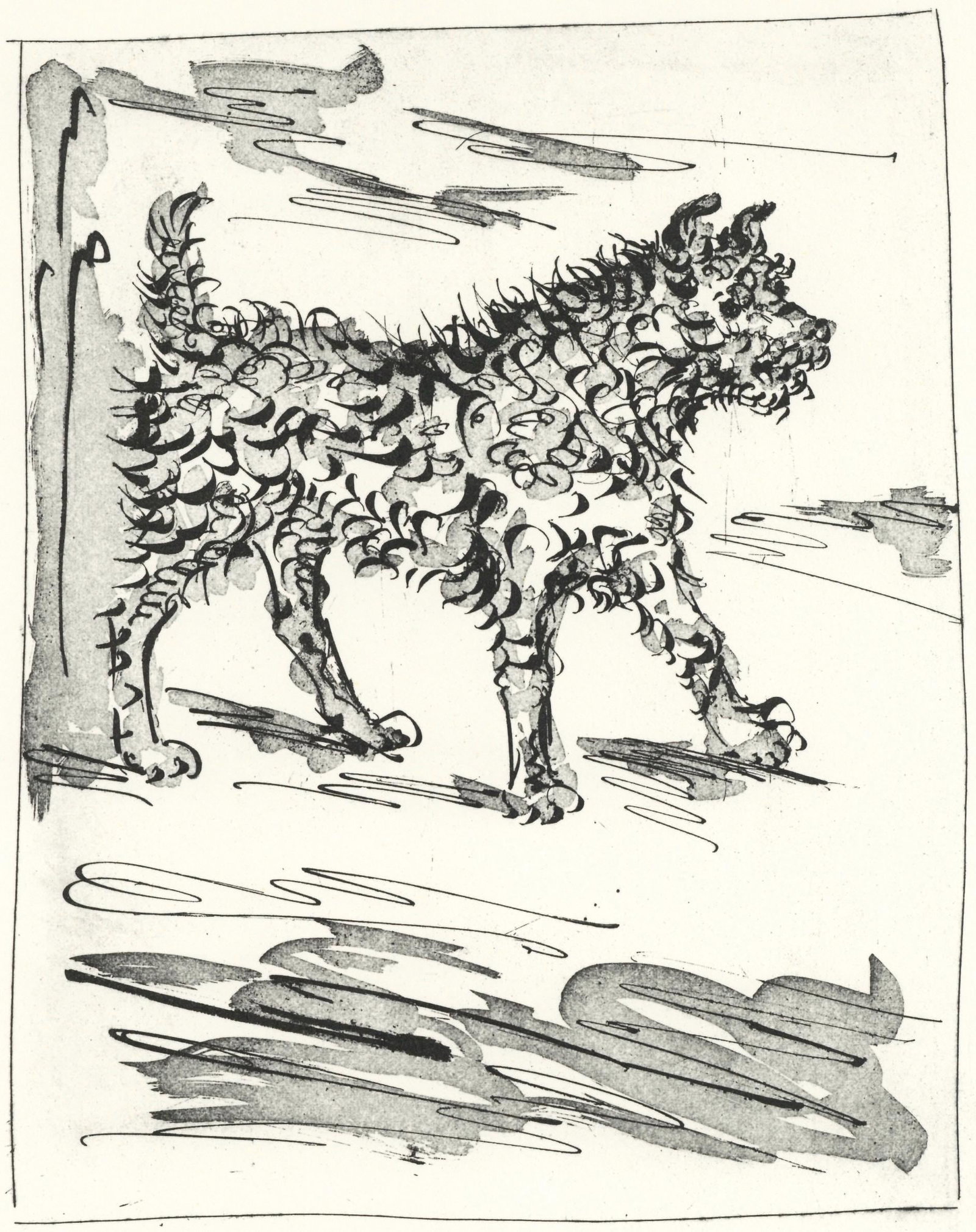 Pablo Picasso, Le Chien (The Dog) (Orozco p.82), Histoire naturelle, Limited Edition Lithograph (1 of 4)