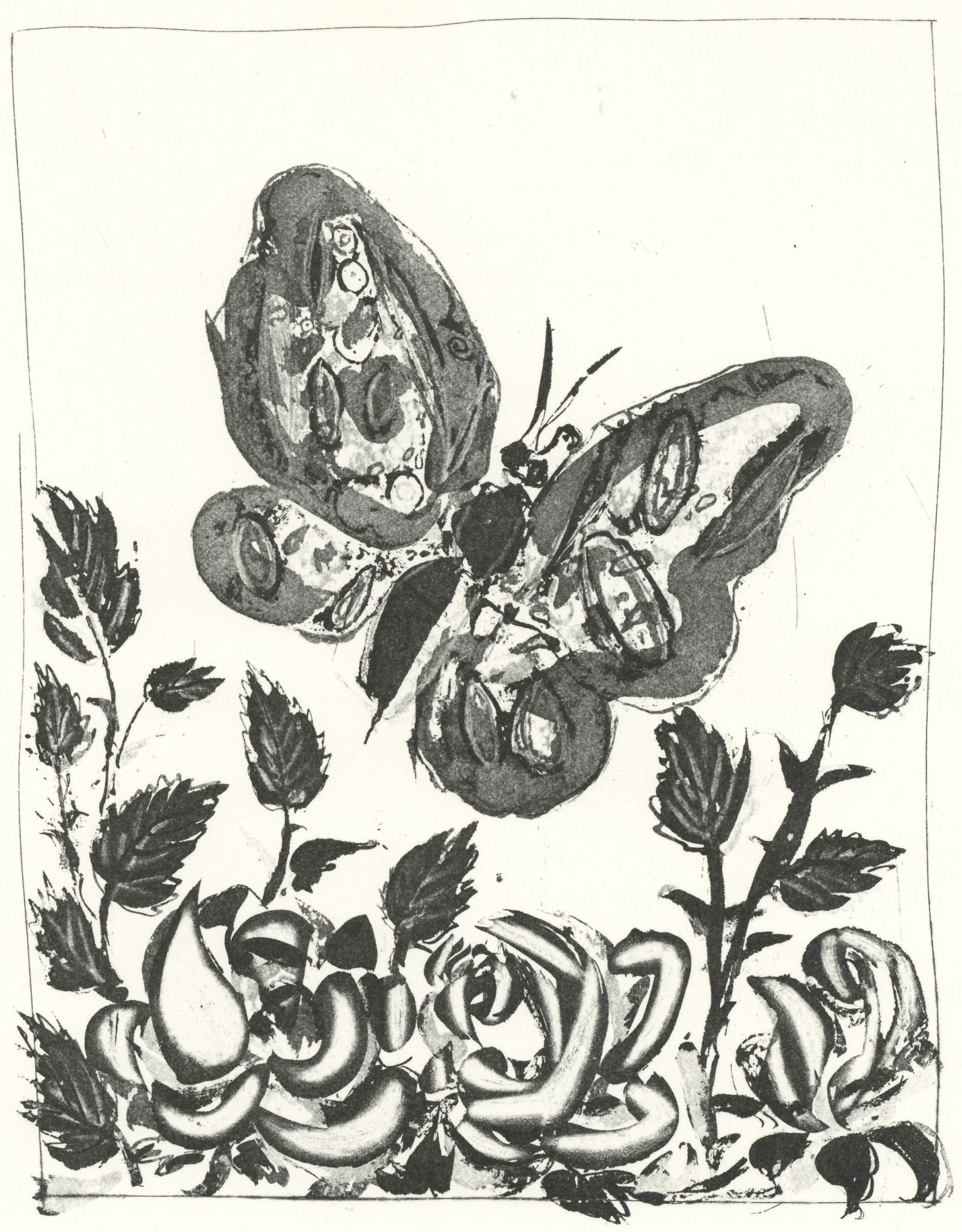 Pablo Picasso, Le Papillon (The Butterfly) (Orozco p.82), Histoire naturelle, Limited Edition (1 of 4)