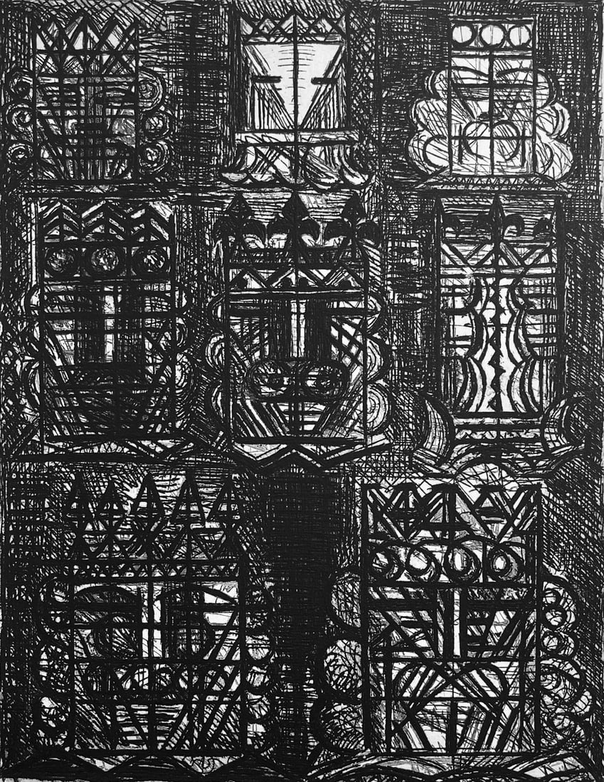 Marcel Gromaire, Prophetie Des Huit Rois, Scene XVI, Shakespeare, Macbeth, Eaux-fortes de Gromaire, (1 of 4)