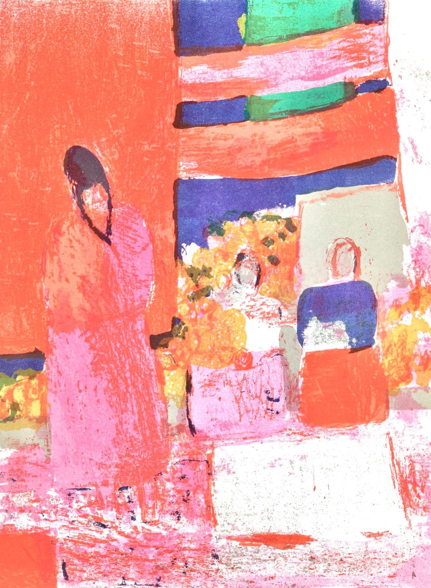 Bernard Cathelin, Mexique, Prints from the Mourlot Press, Limited Edition Lithograph (1 of 4)