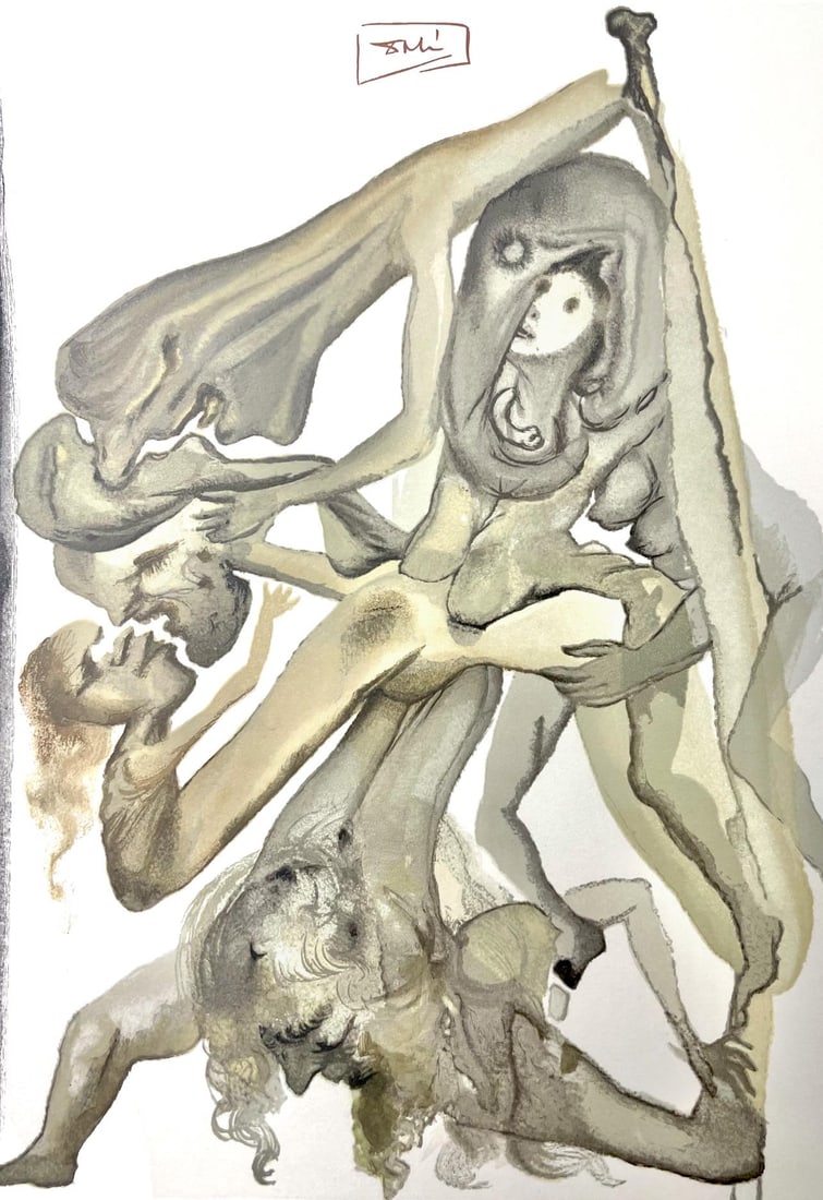 Salvador Dali, Holle IV (Michler/Lopsinger 1039-1138; Field 189-200), Die Gottliche Komodie, Signed, (1 of 4)