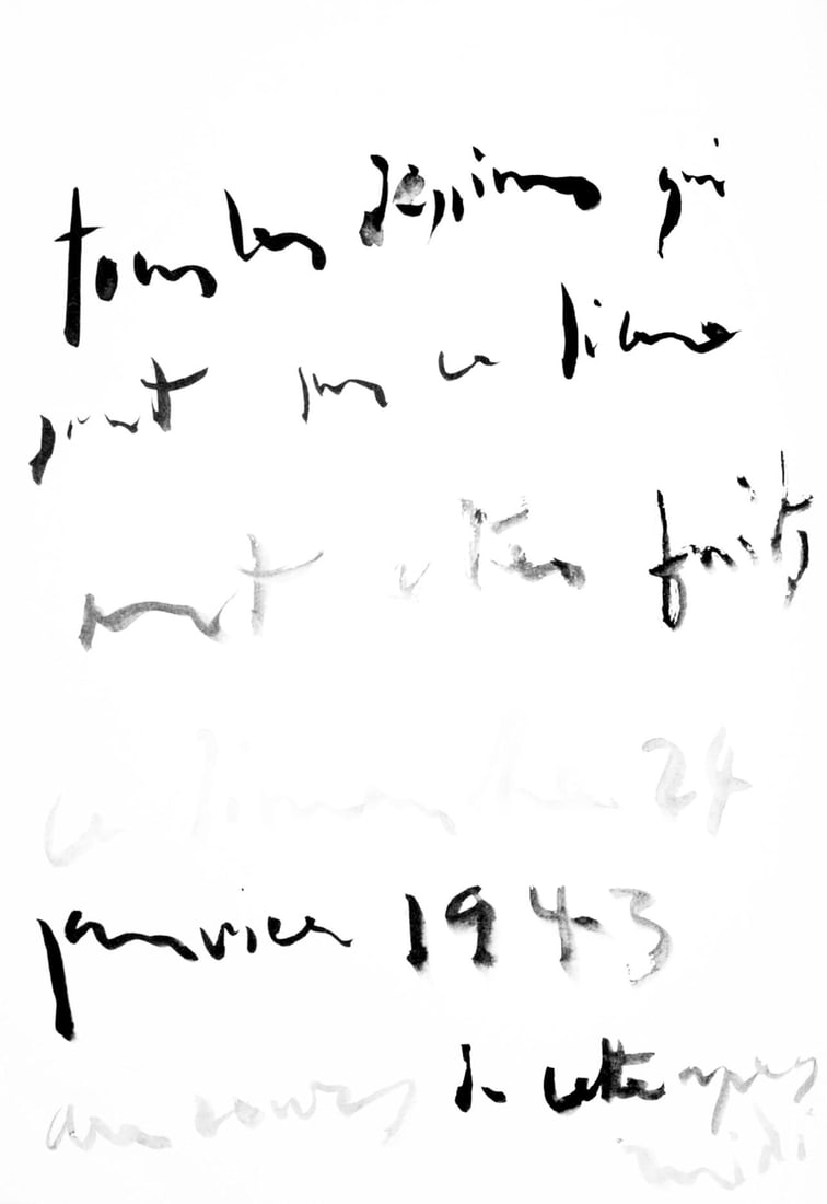 Pablo Picasso, Composition (Cramer 84; Johnson/Stein 77), 40 dessins de Picasso en marge du Buffon, (1 of 4)