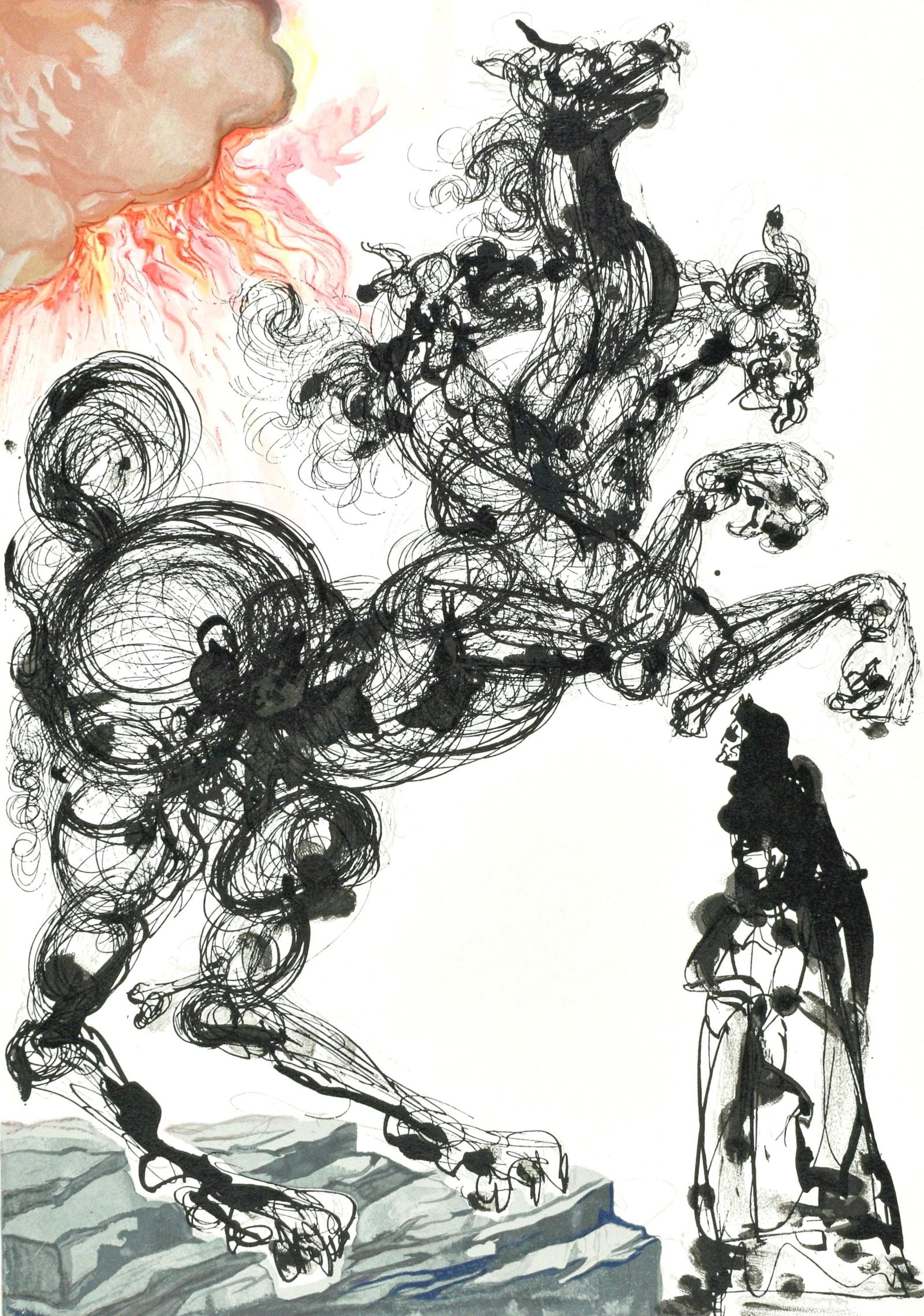 Salvador Dali, L'Enfer VI (Michler/Lopsinger 1039-1138; Field 189-200), La Divine Comedie, Limited (1 of 4)