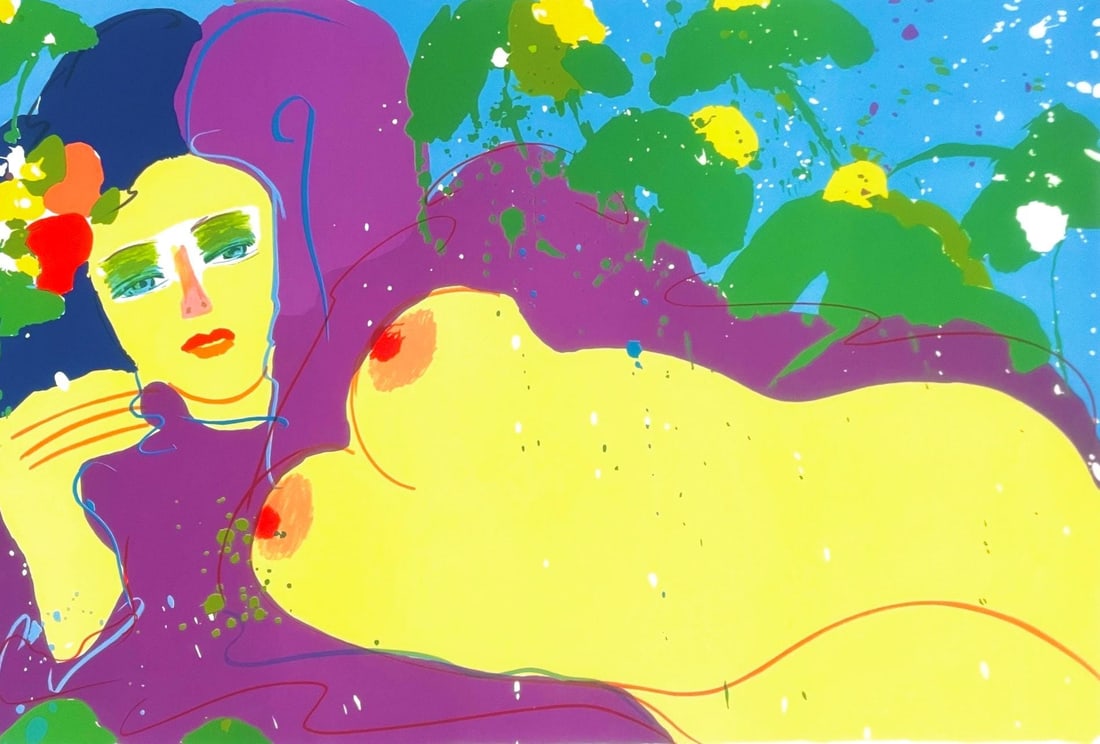 Walasse Ting, Grape Flavor, Limited Edition Lithograph (1 of 4)