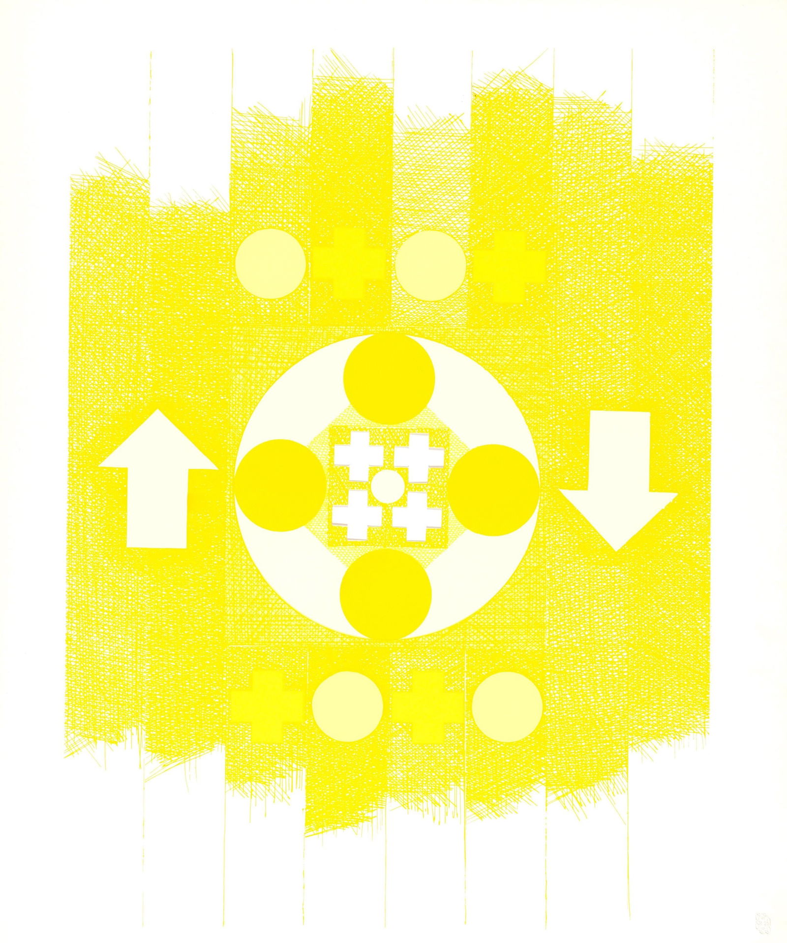 George Earl Ortman, X + X, Ten Works by Ten Painters, Limited Edition Silkscreen (1 of 4)