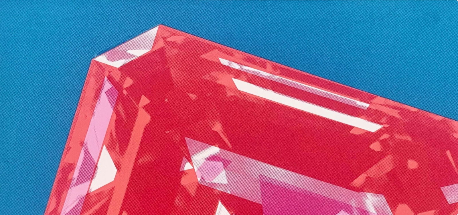 Richard Bernstein, Ruby, Signed, Limited Edition Silkscreen - 3