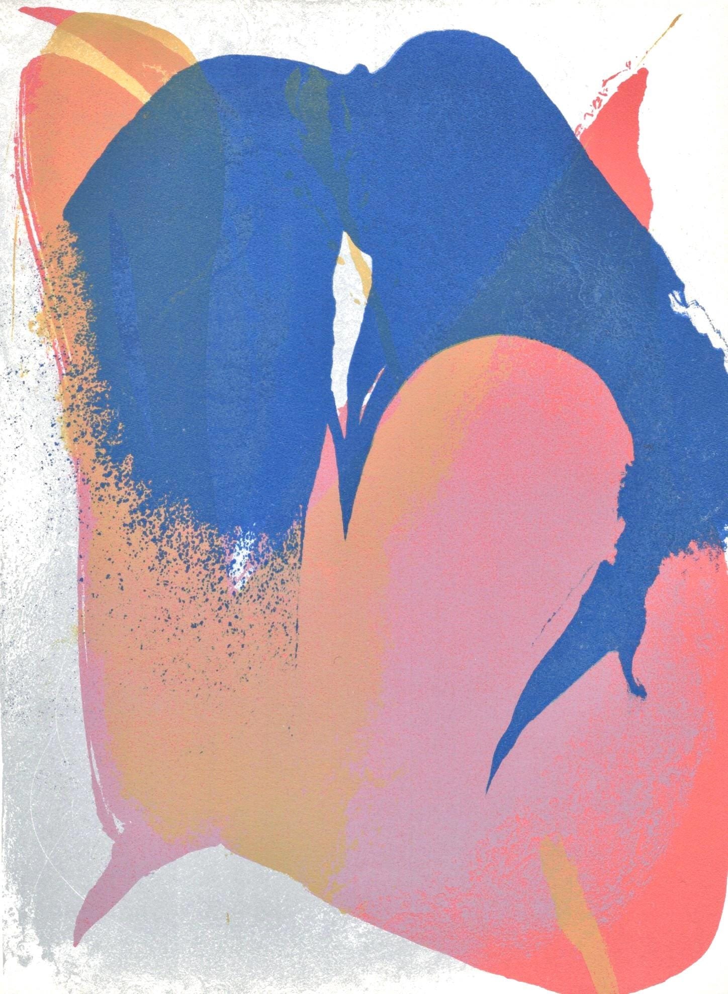 Paul Jenkins, Composition, Prints from the Mourlot Press, Limited Edition Lithograph: Lithograph on velin d'Arches paper. Paper Size: 10 x 7.5 inches. Inscription: Unsigned and unnumbered, as issued. Notes: From the album, Prints from the Mourlot Press, exhibition sponsored by the Fren