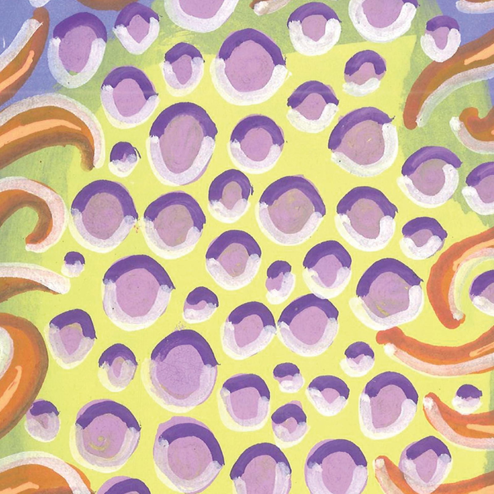 Orange Drops with Diamond Dots - 4