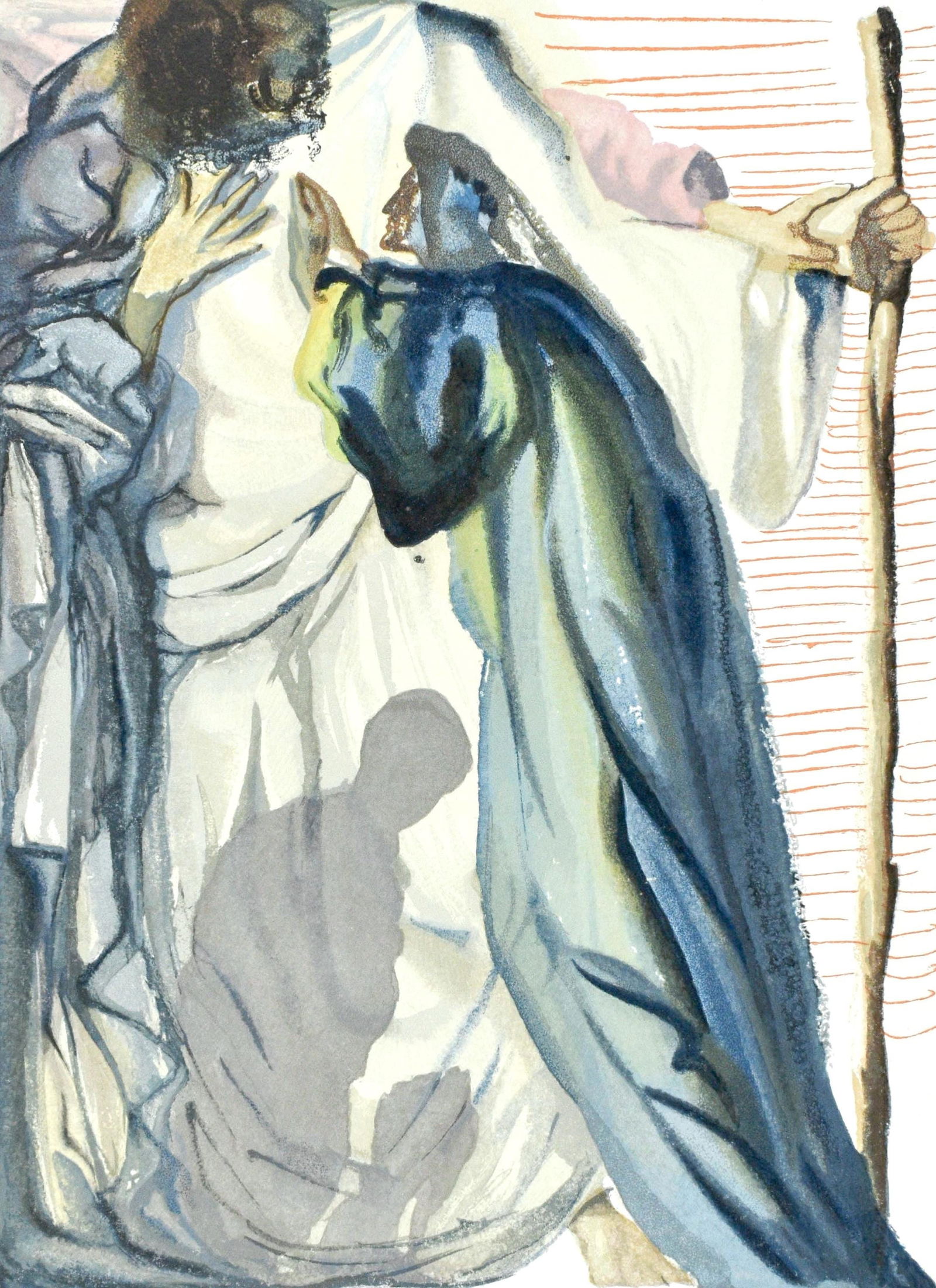 Salvador Dali, Le Purgatoire XIV (Michler/Lopsinger 1039-1138; Field 189-200), La Divine Comedie,: Woodcut in colors on velin pur chiffon de Rives paper. Paper size: 13 x 10.375 inches. Inscription: Unsigned and unnumbered, as issued. Catalogue raisonne references: Dali, Salvador, et al. Salvador D