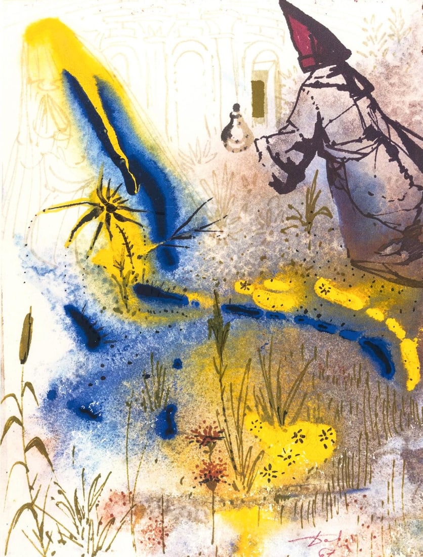 Salvador Dali, Composition (Michler/Lopsinger 1601), Romeo e Giulietta, Limited Edition Lithograph (1 of 4)