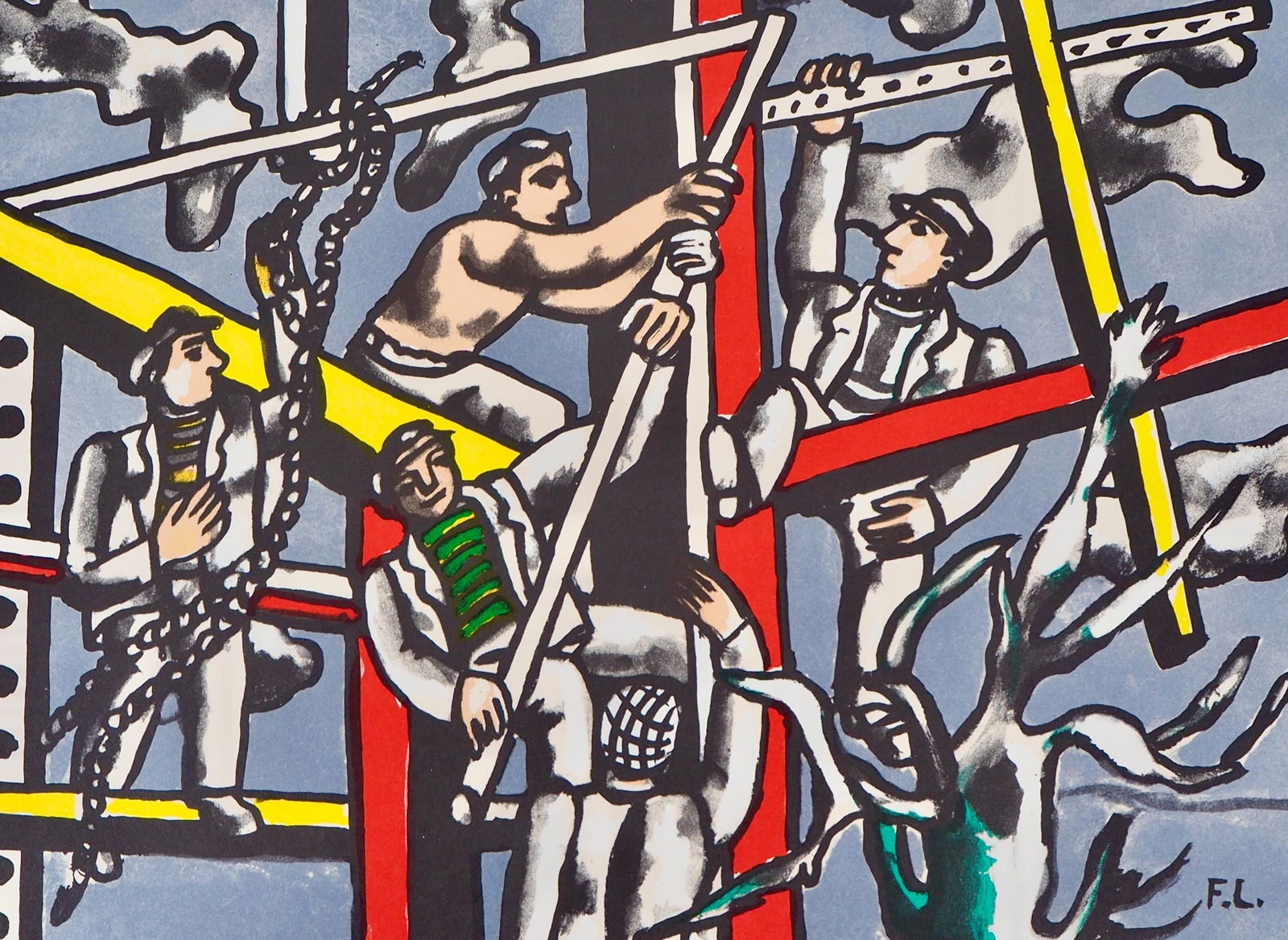 Fernand Leger, Composition, Contrastes, Limited Edition Lithograph (1 of 4)