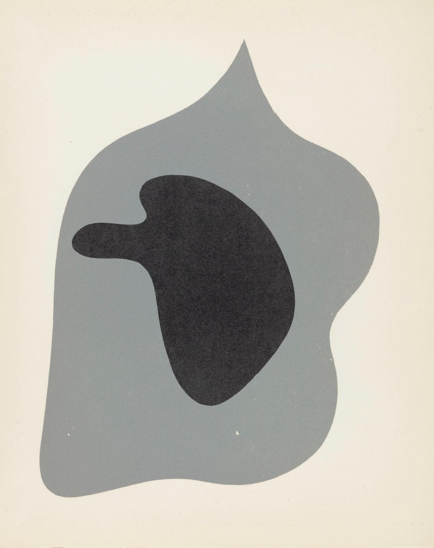 Hans Jean Arp, Composition (Arntz 148-175; Hagenbach A 25; Bolliger 54), Dreams and Projects,: Woodcut on velin d'Arches paper. Paper size: 11.25 x 8.875 inches. Excellent condition. Inscription: Unsigned and unnumbered, as issued. Notes: From the folio, Jean Arp, Dreams and Projects, 1951-1952