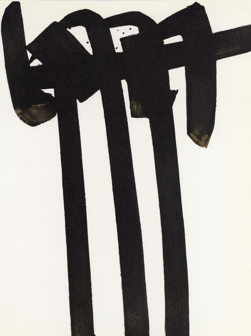 Pierre Soulages, Composition, XXe siecle, Limited Edition Lithograph (1 of 4)