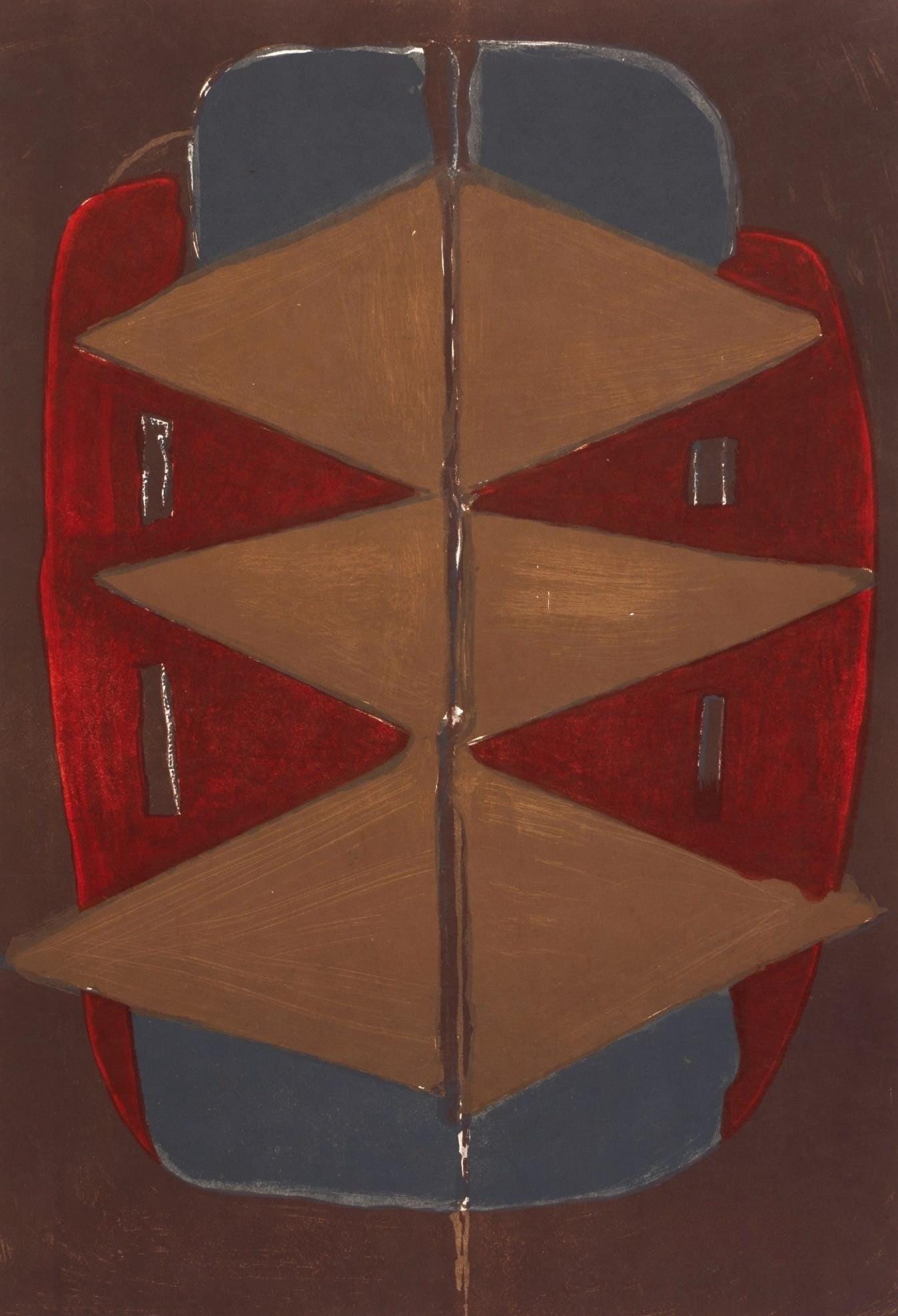 Georges Braque, Composition (Vallier 143), La Liberte des Mers, Limited Edition Lithograph: Lithograph on grand velin d'Arches paper. Paper size: 22.83 x 15 inches. Excellent condition. Inscription: unsigned and unnumbered, as issued. Notes: from the folio, La Liberte des Mers, 1959.