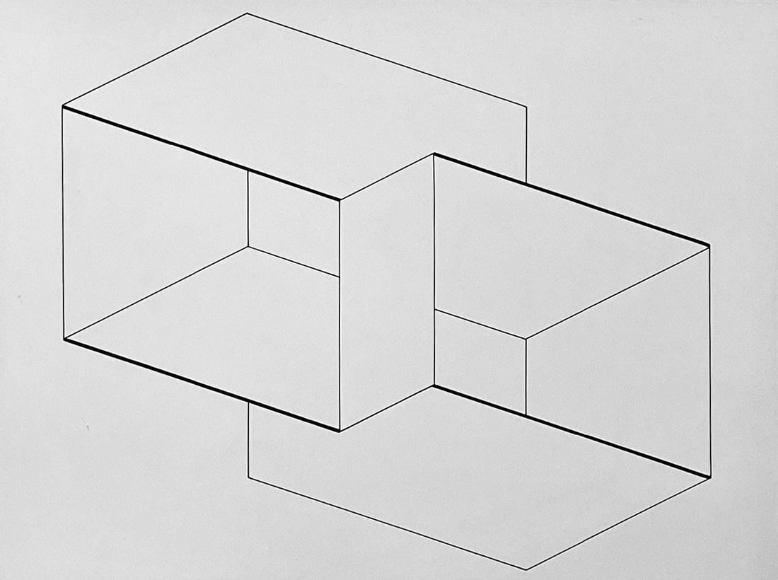 Josef Albers, Composition, Josef Albers Zeichnungen Drawings, Limited Edition Lithograph (1 of 4)
