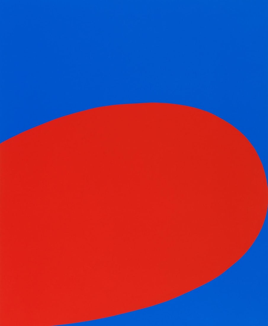 Ellsworth Kelly, Red Blue (Axsom 2), X + X, Ten Works by Ten Painters, Limited Edition Silkscreen (1 of 4)