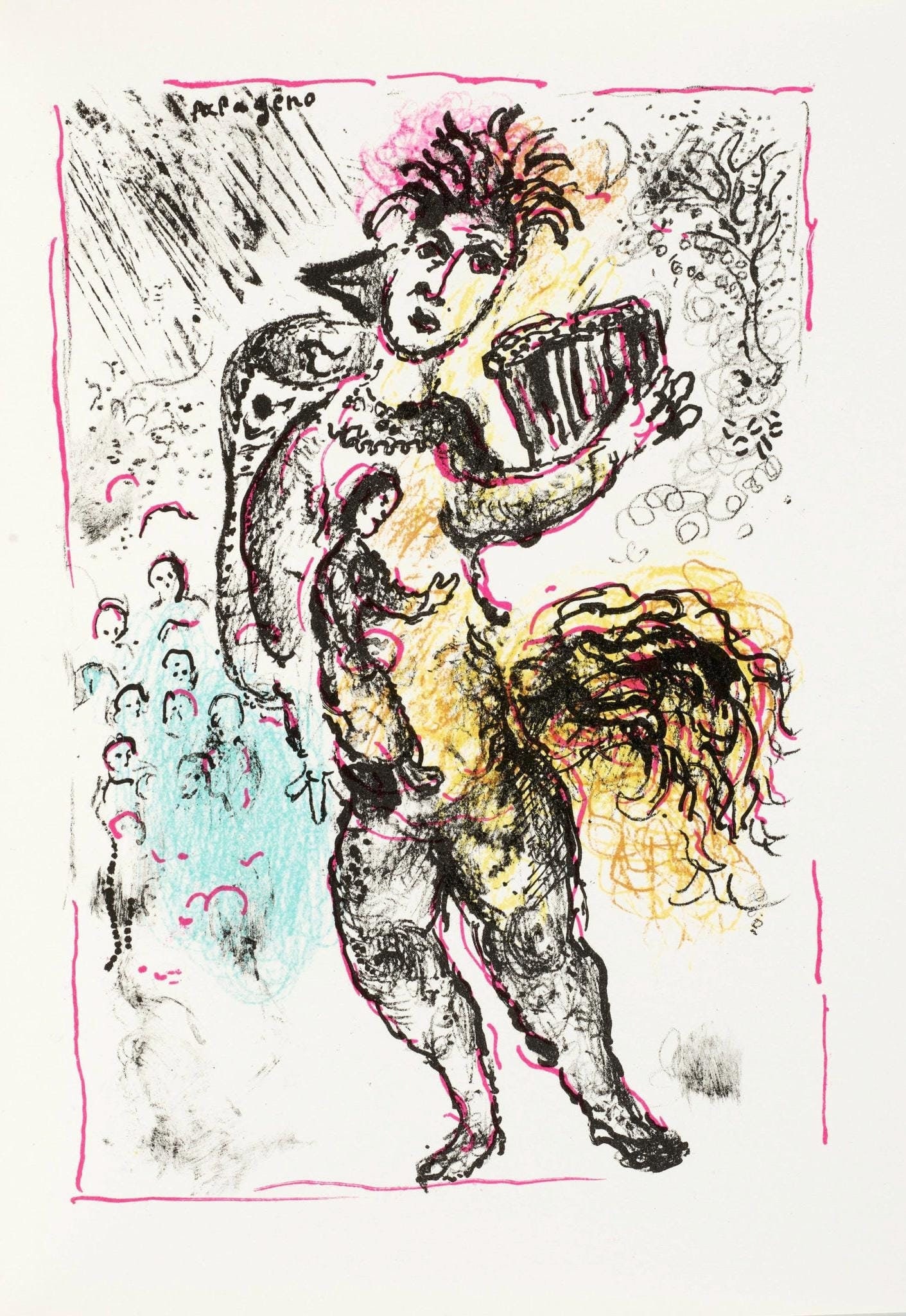 Marc Chagall, Composition (Mourlot 668-677), La Feerie et Le Royaume, Limited Edition Lithograph (1 of 4)