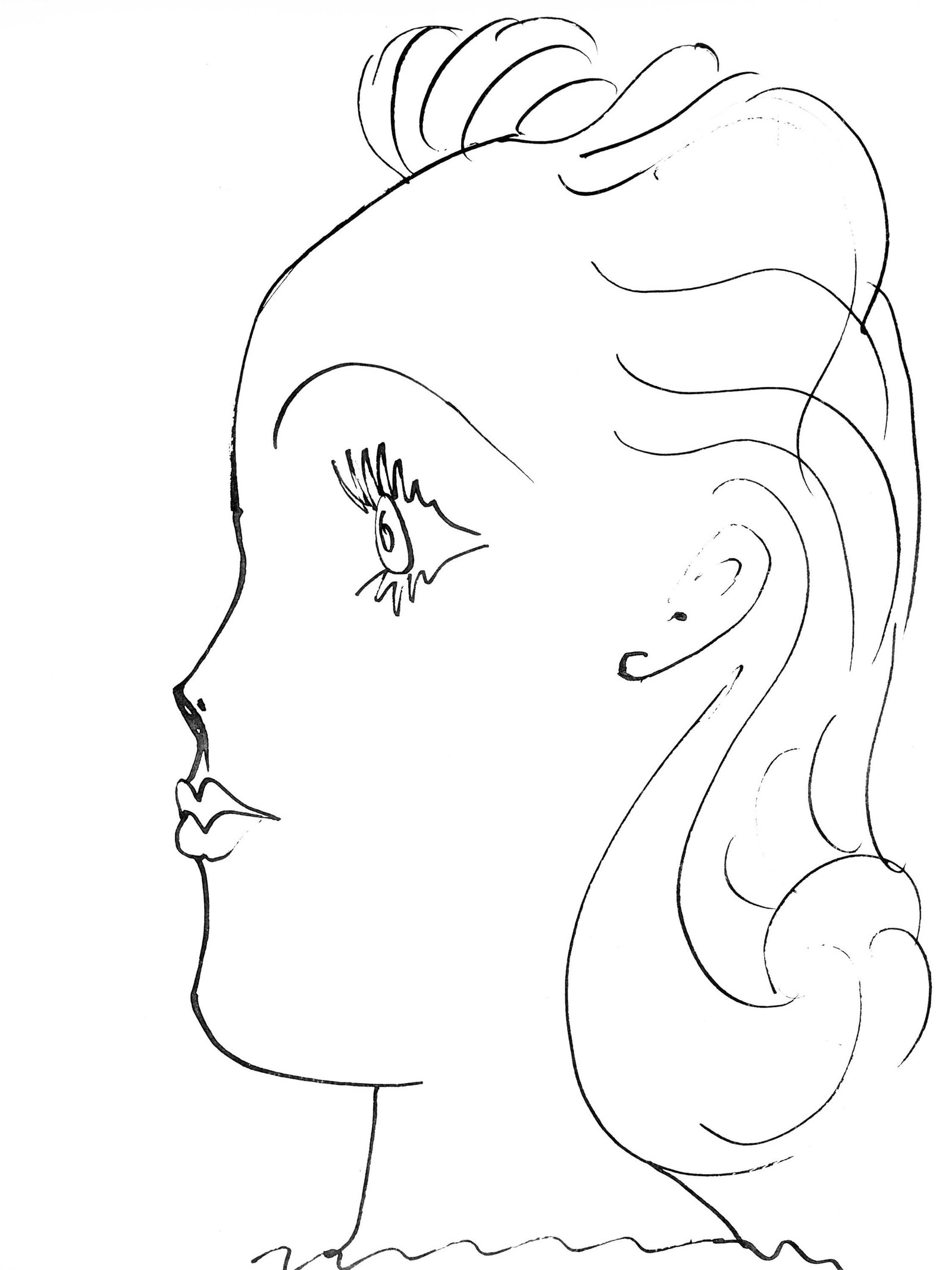 Pablo Picasso, Profil de jeune fille (Cramer 84; Johnson/Stein 77), 40 dessins de Picasso en marge: Collotype on velin du Marais paper. Paper size: 14.5 x 11.125 inches. Inscription: Unsigned and unnumbered, as issued. Catalogue raisonne reference: Goeppert, Sebastian, et al. Pablo Picasso, the Illu