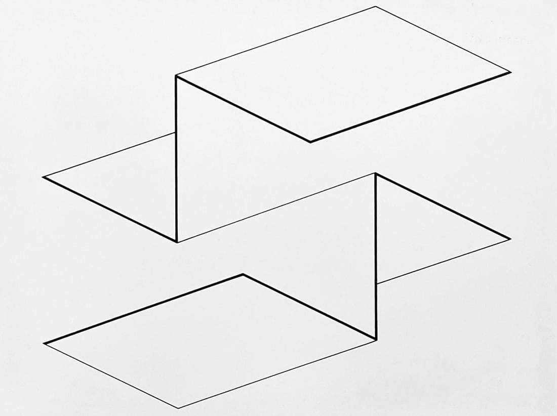 Josef Albers, Composition, Josef Albers Zeichnungen Drawings, Limited Edition Lithograph (1 of 4)