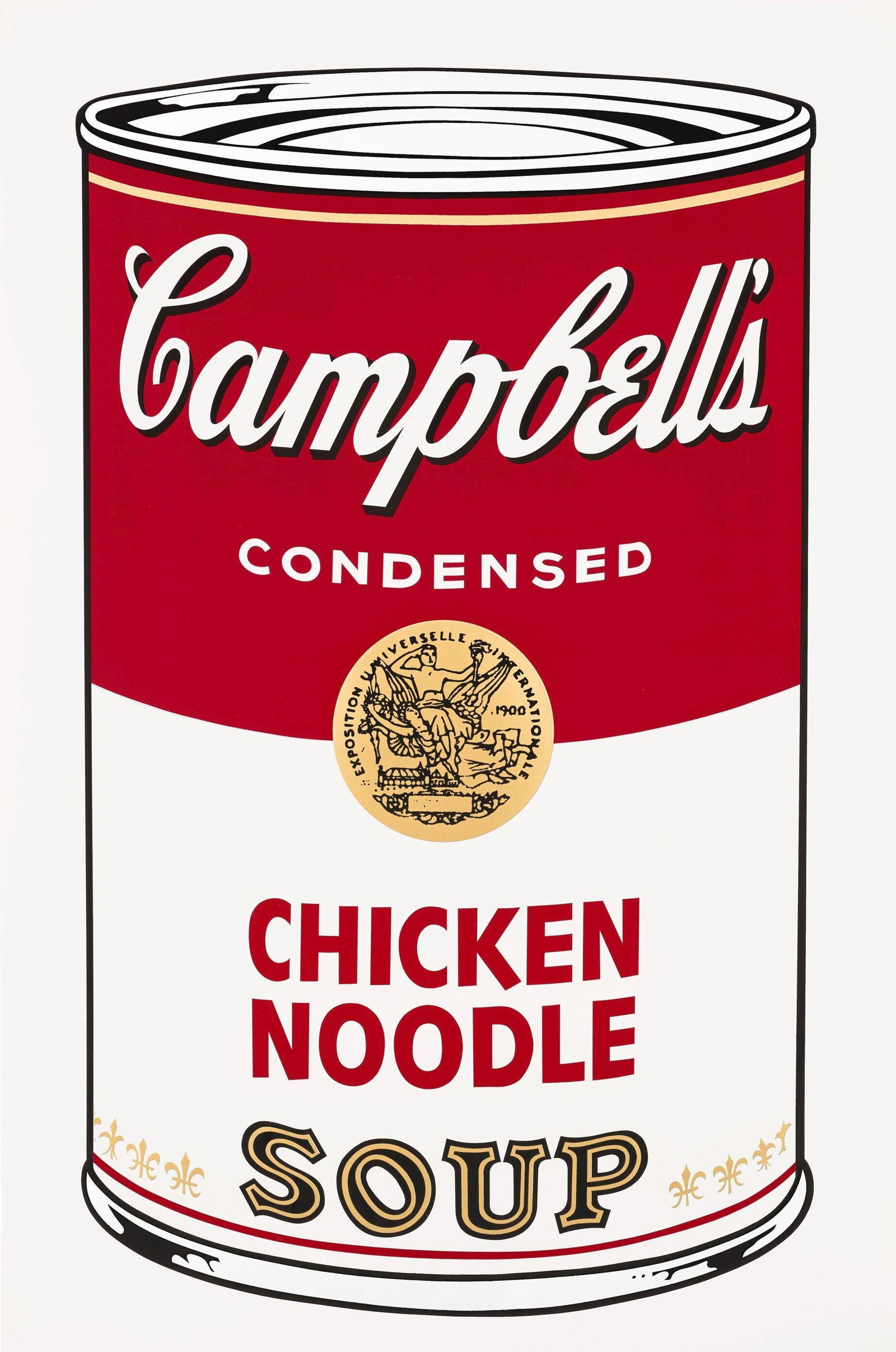 Andy Warhol, Campbell's Soup, Chicken Noodle, Official Edition, Sunday B. Morning, Silkscreen (1 of 4)