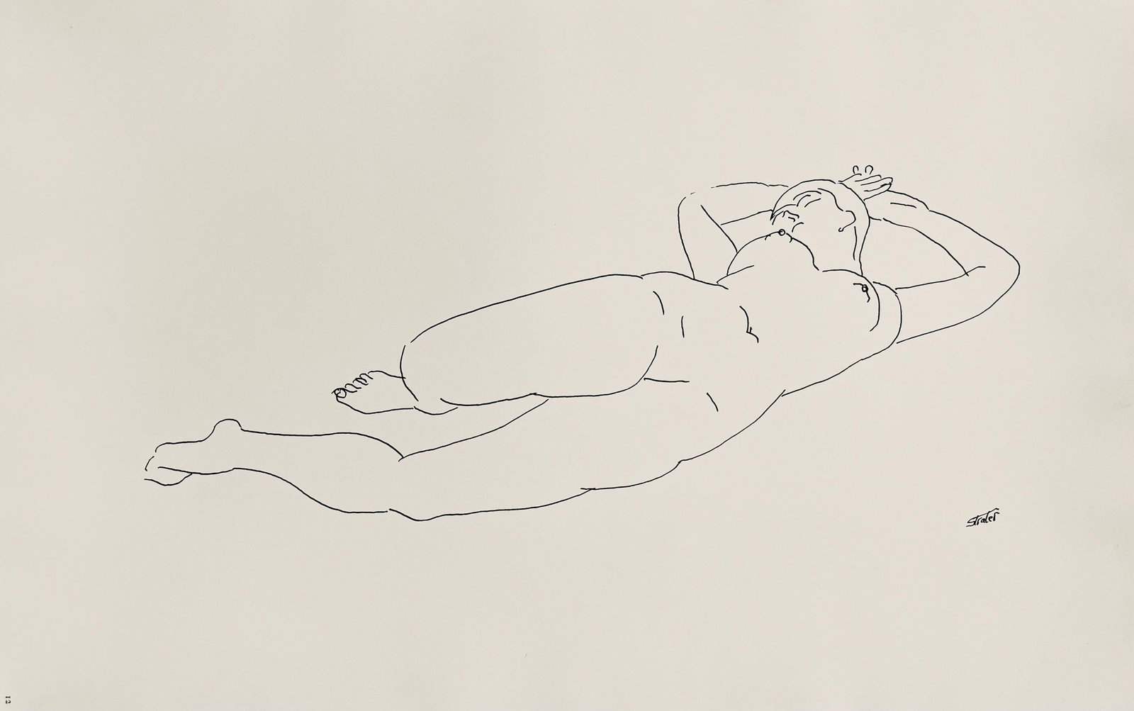 Henry Strater, Composition, 24 Drawings by Henry Strater, Limited Edition Lithograph (1 of 4)