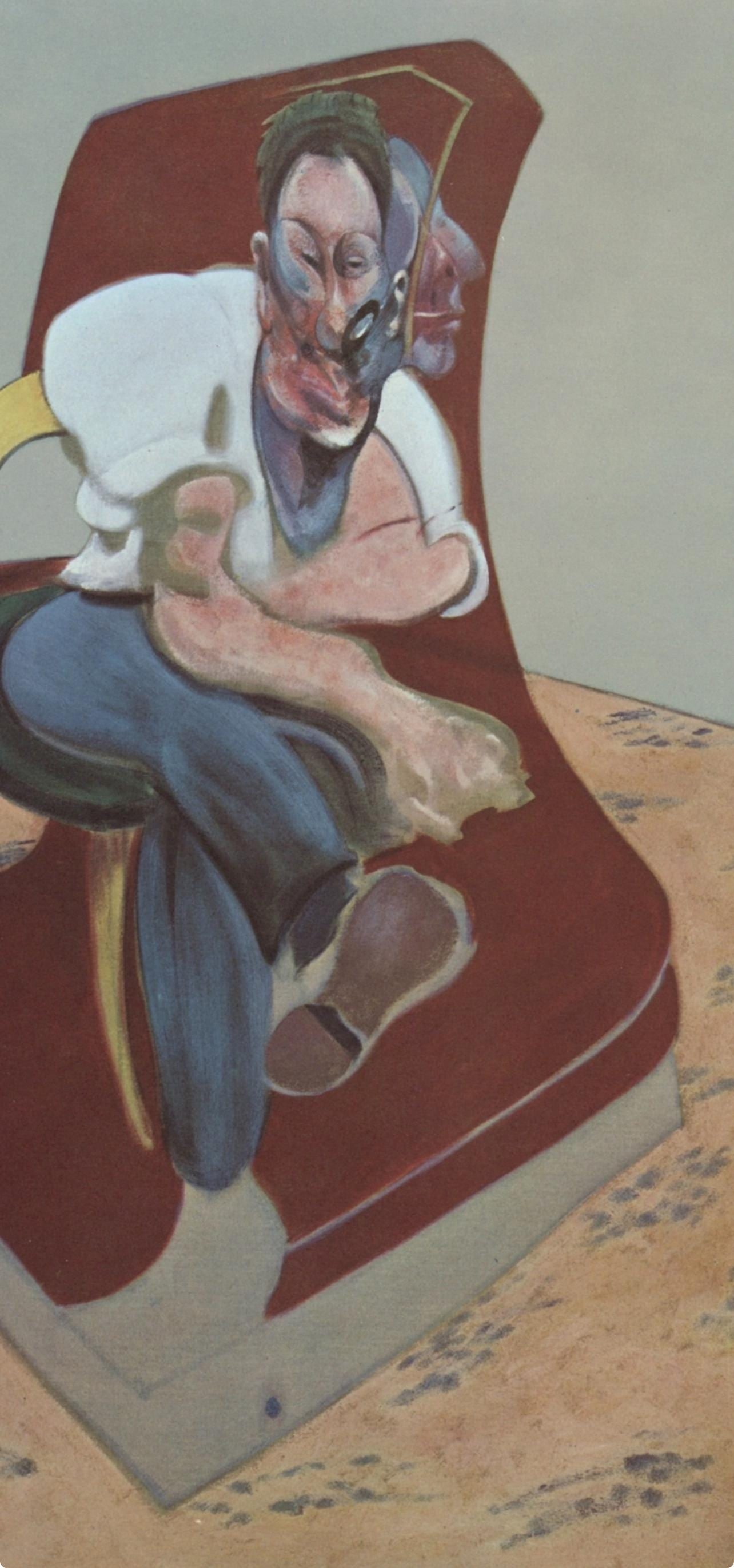 Francis Bacon, Study for Portrait of Lucian Freud, Derriere le miroir, Limited Edition Lithograph - 2