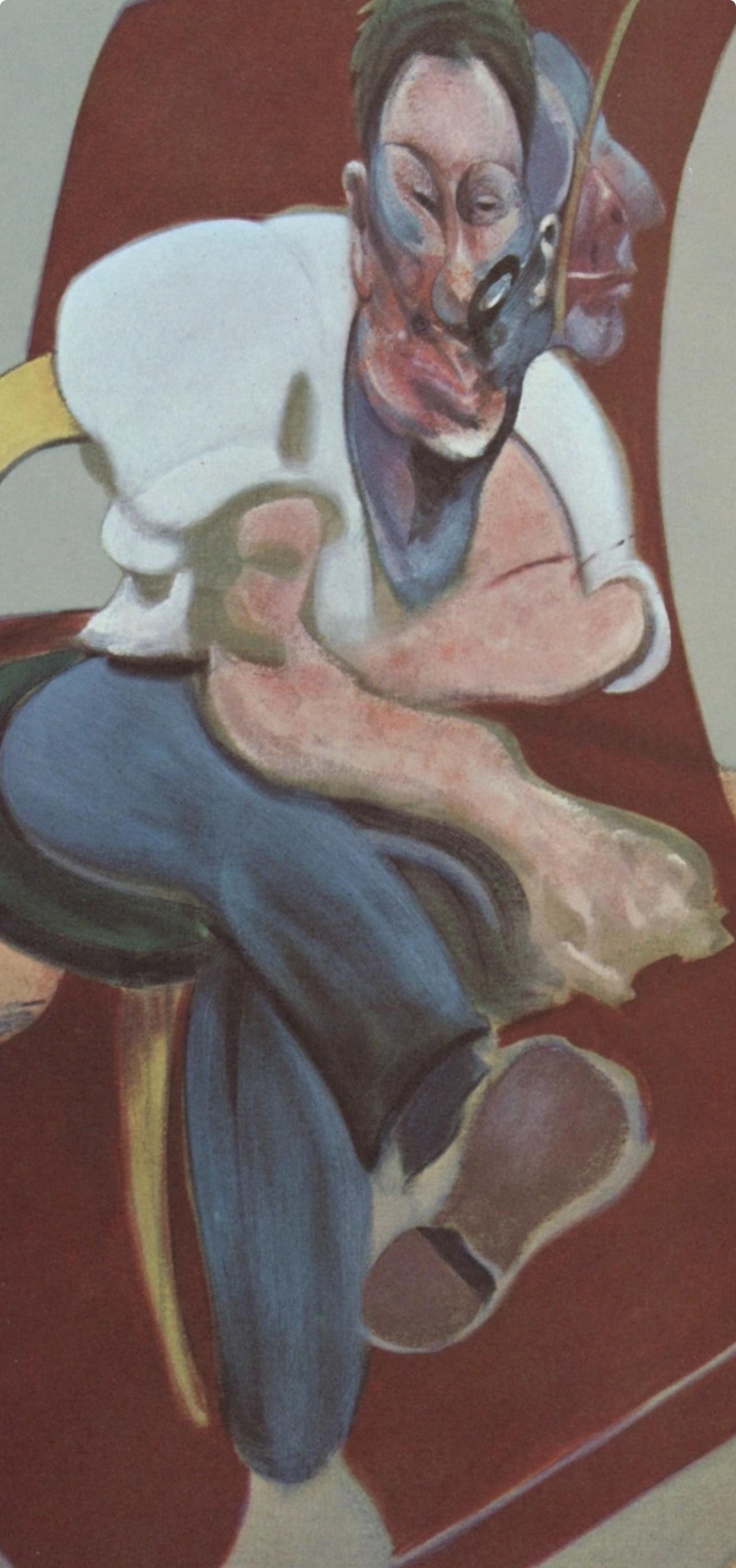 Francis Bacon, Study for Portrait of Lucian Freud, Derriere le miroir, Limited Edition Lithograph - 4