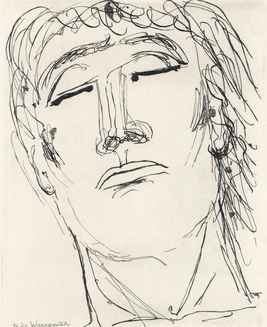 Henri de Waroquier, Composition, Alternance, Limited Edition Etching (1 of 4)