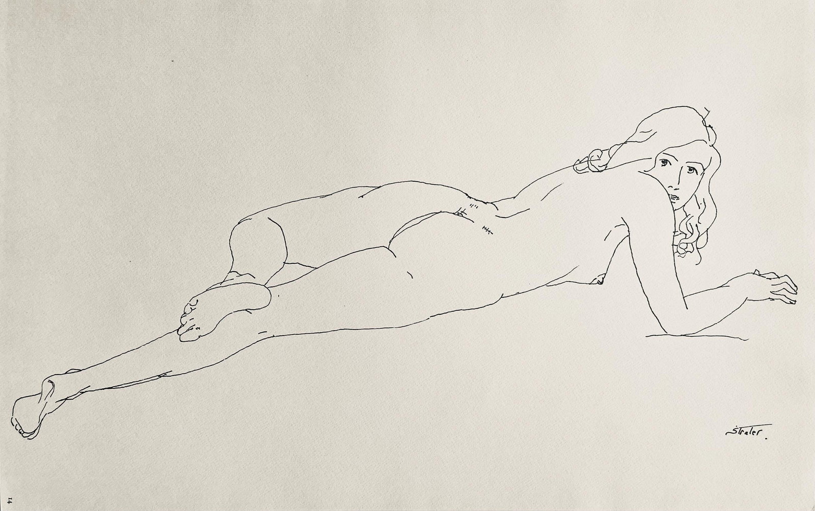 Henry Strater, Composition, 24 Drawings by Henry Strater, Limited Edition Lithograph (1 of 4)