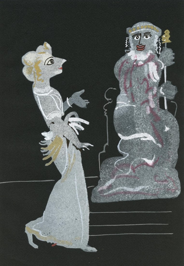 Andre Derain, Composition, Salome, Limited Edition Lithograph (1 of 4)