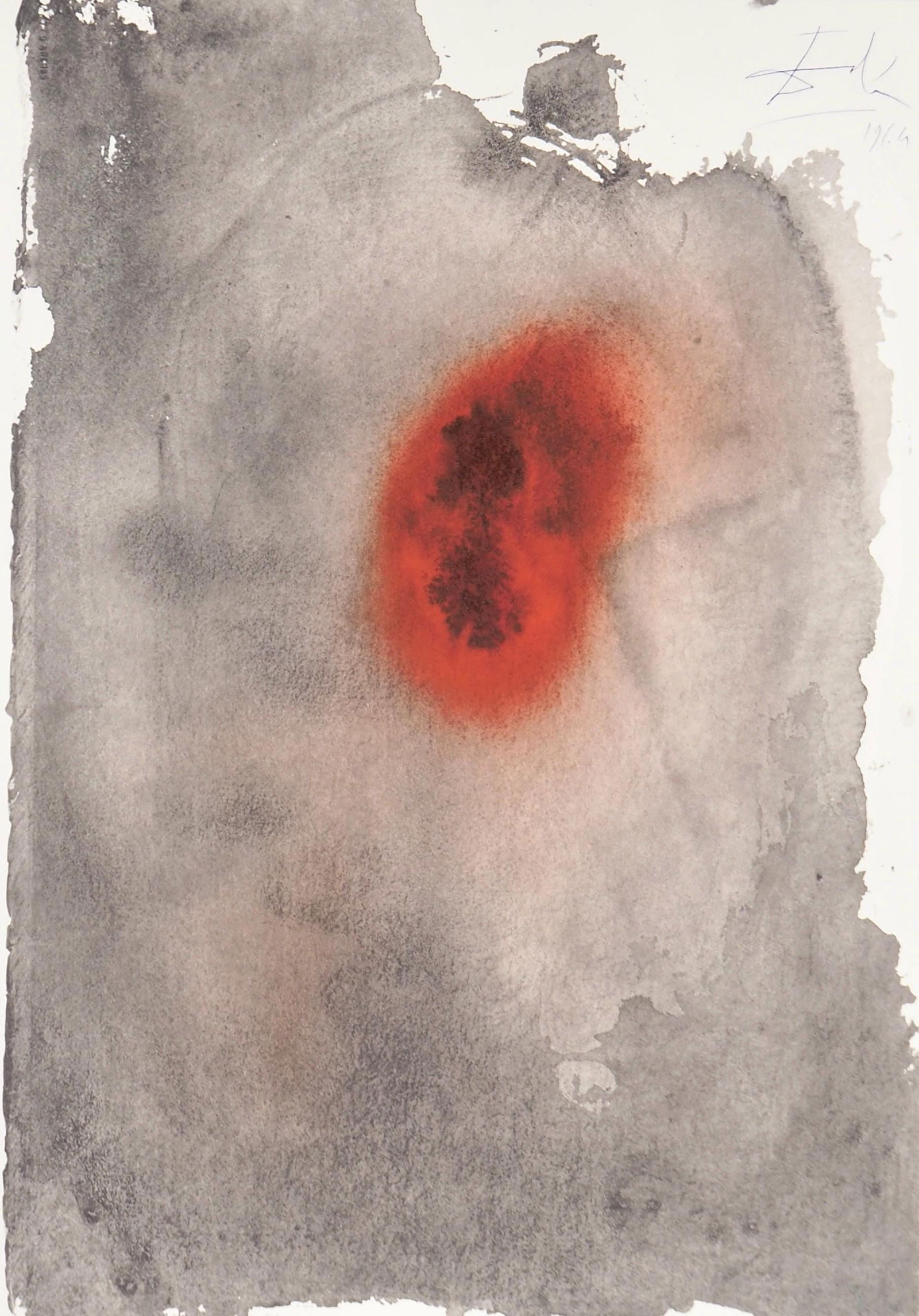 Salvador Dali, Composition (Michler/Lopsinger 1600; Field 69-3), Biblia Sacra, Limited Edition: Lithograph in colors on velin Fabriano charta ex meris pannis "ab alveo" manu fabricata, perlucidis figuris intexta paper. Paper size: 19 x 13.75 inches. Inscription: Signed in the plate and unnumbere