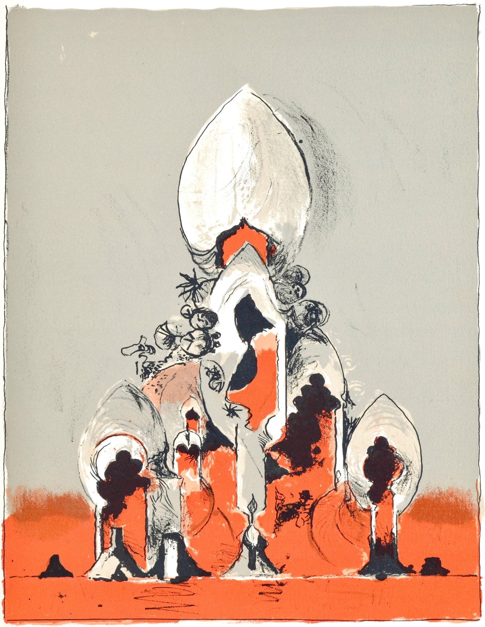 Graham Sutherland, The Cathedral I (Tassi 160), San Lazzaro et ses Amis, XXe siecle, Limited Edition (1 of 4)