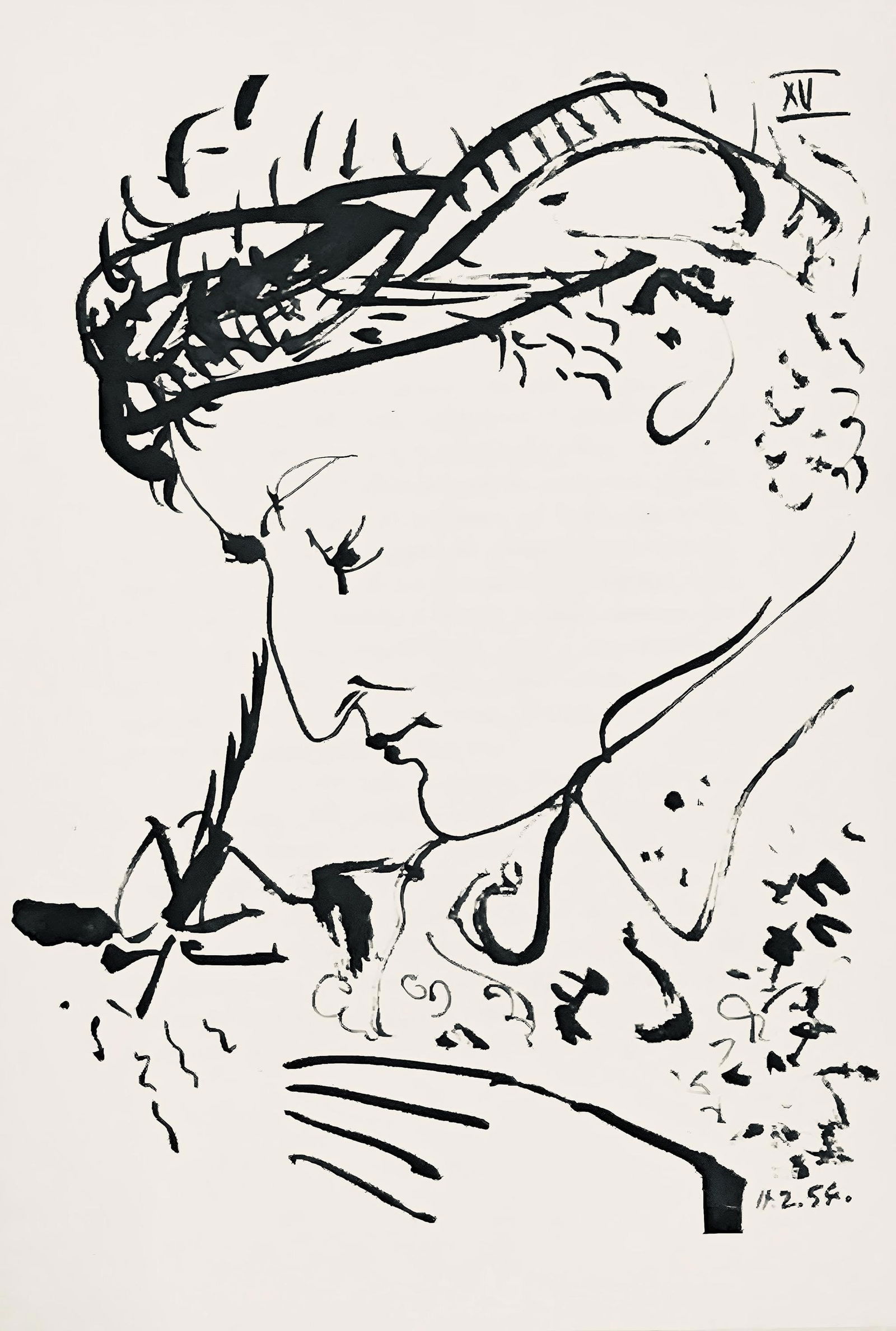 Pablo Picasso, Composition (Horodisch B19), Mystification, Limited Edition Lithograph (1 of 4)