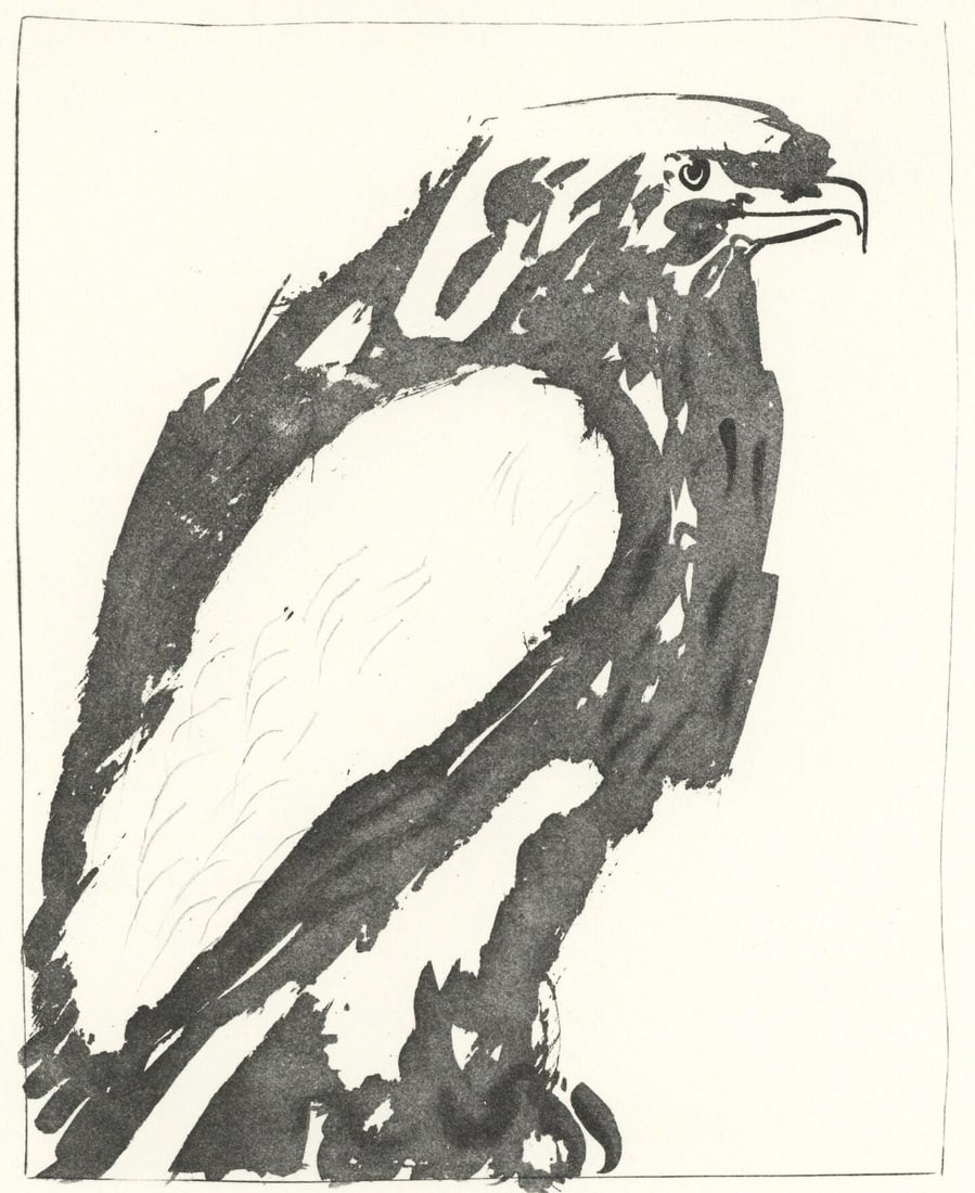 Pablo Picasso, L'Aigle (The Eagle) (Orozco p.82), Histoire naturelle, Limited Edition Lithograph (1 of 4)