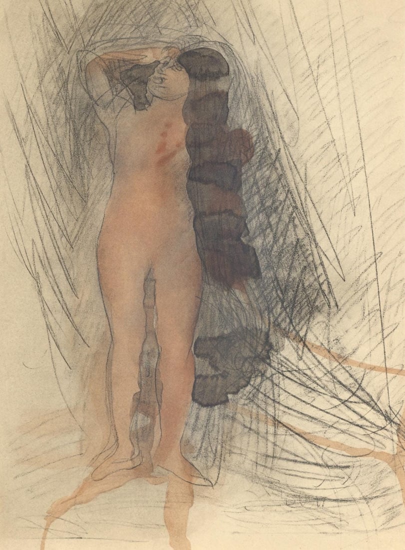 Auguste Rodin, Composition, La Varende, Rodin, Limited Edition Lithograph (1 of 4)