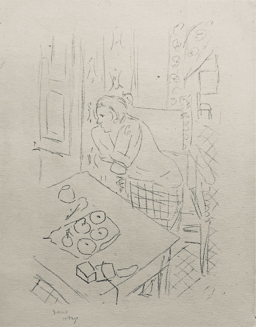 Henri Matisse, Composition (Dutel 3), Dessins de Henri-Matisse, Limited Edition Lithograph (1 of 4)