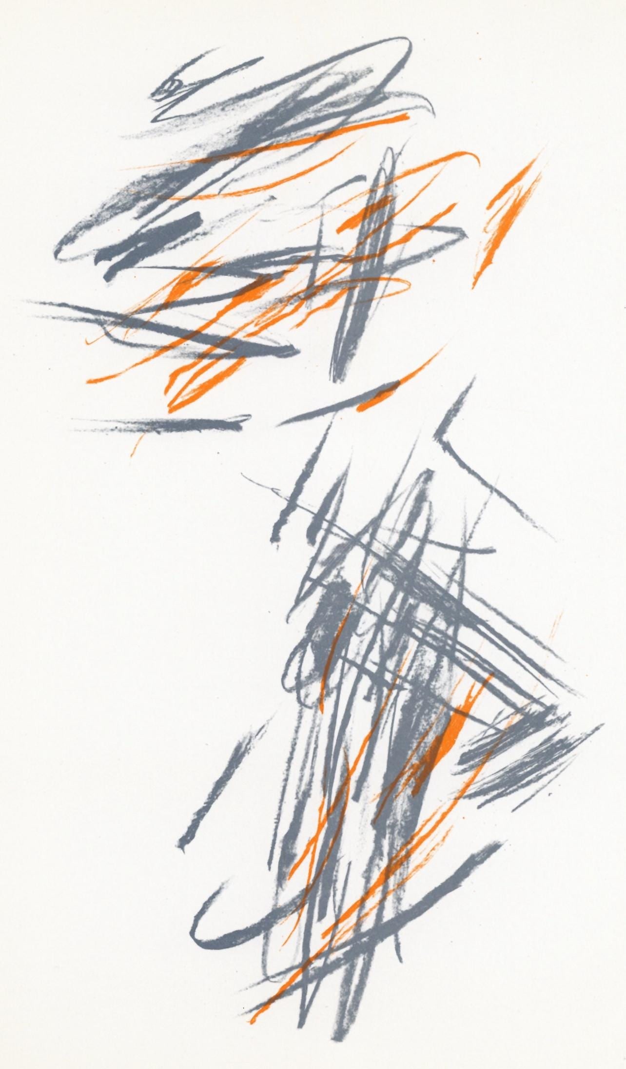 Jean Bazaine, Composition, Derriere le miroir, Limited Edition Lithograph (1 of 4)