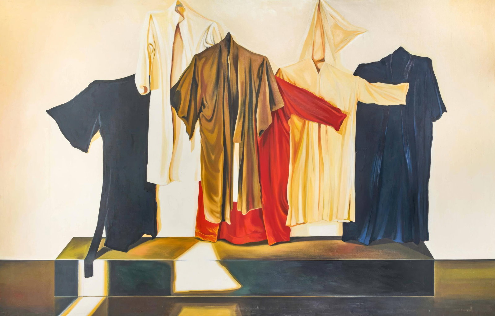 Lowell Nesbitt, Six Robes, Original Oil Painting, 1974 (1 of 4)