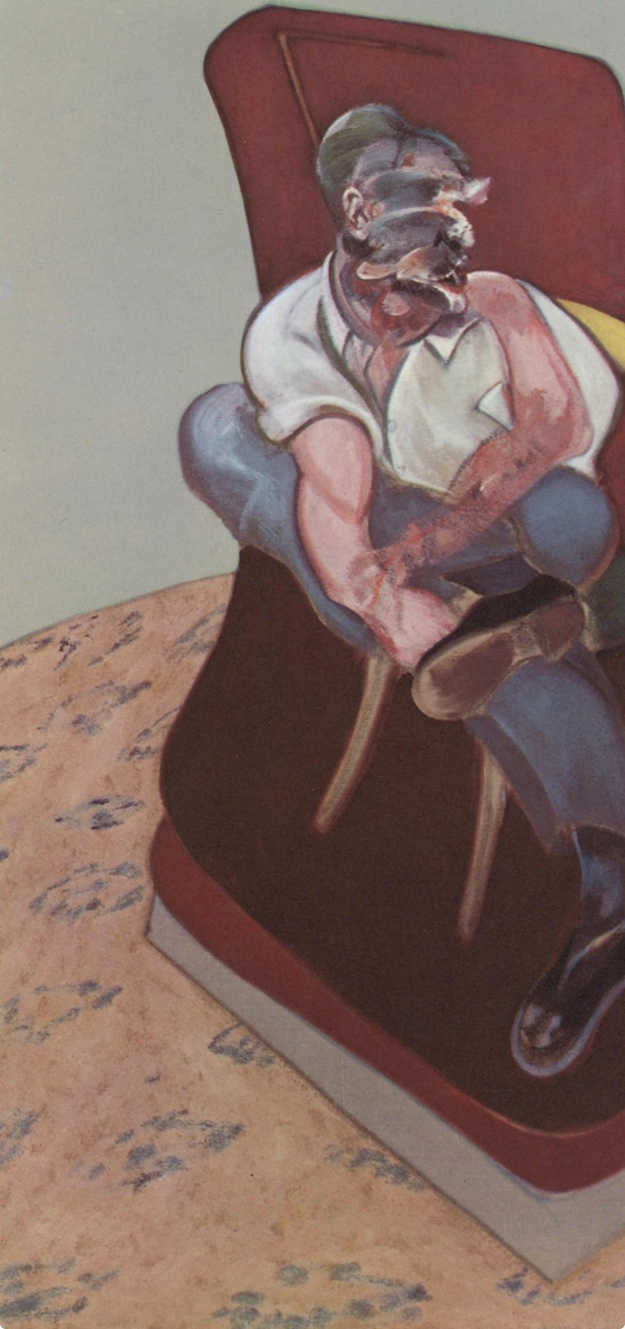 Francis Bacon, Study for Portrait of Lucian Freud, Derriere le miroir, Limited Edition Lithograph - 2