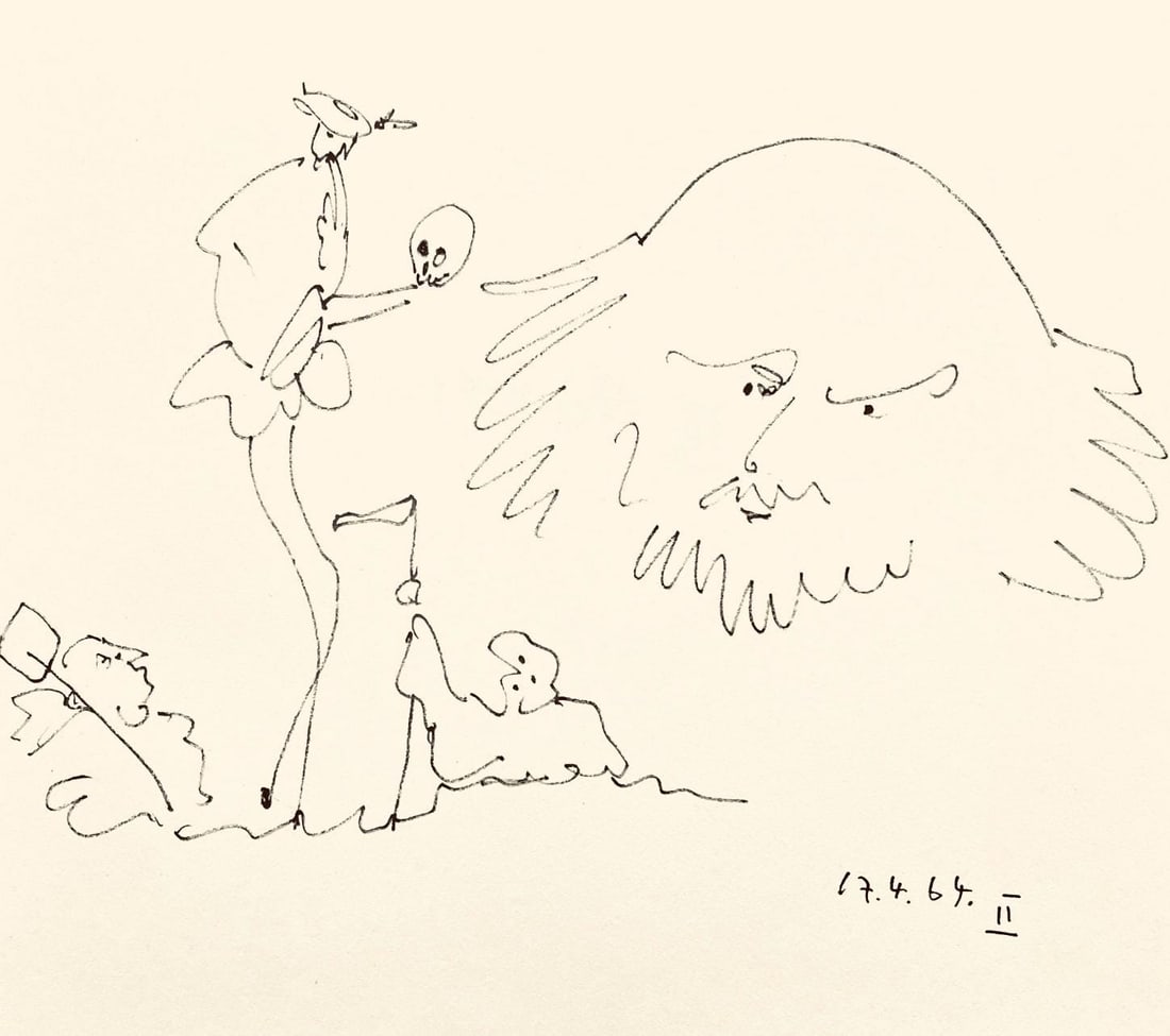 Pablo Picasso, Shakespeare II (Bloch 1197), Picasso-Aragon Shakespeare, Limited Edition Lithograph (1 of 4)